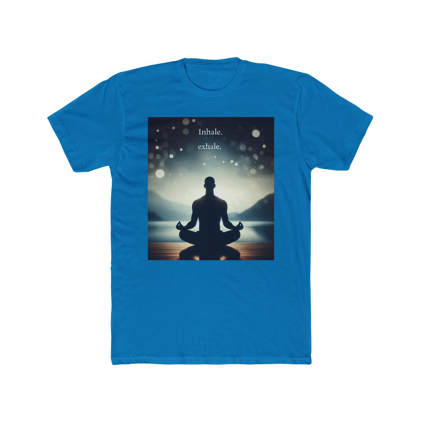 Mindfulness Meditation Tee - "ရှူသွင်း၊ ရှုမှတ်။ - Unisex Cotton Crew