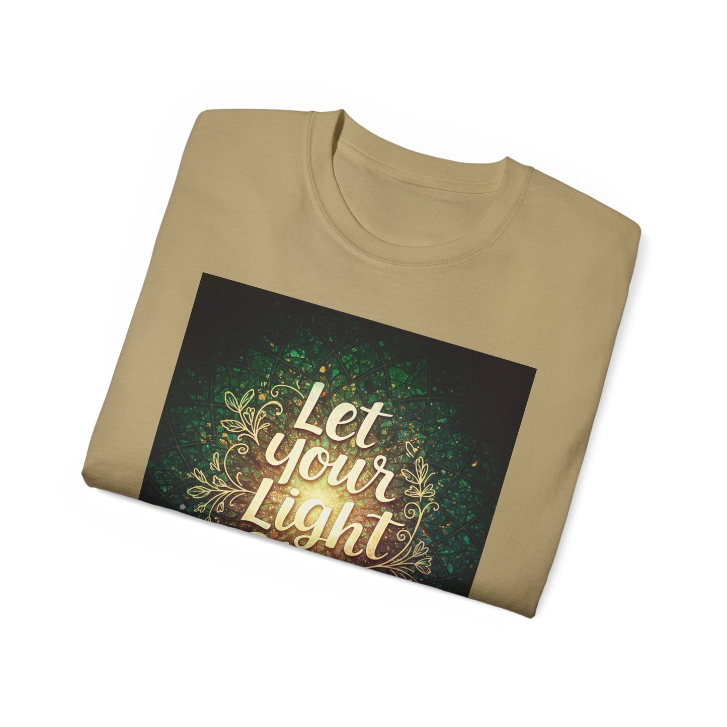 Inspirational Unisex Ultra Cotton Tee - "Let Your Light Shine"