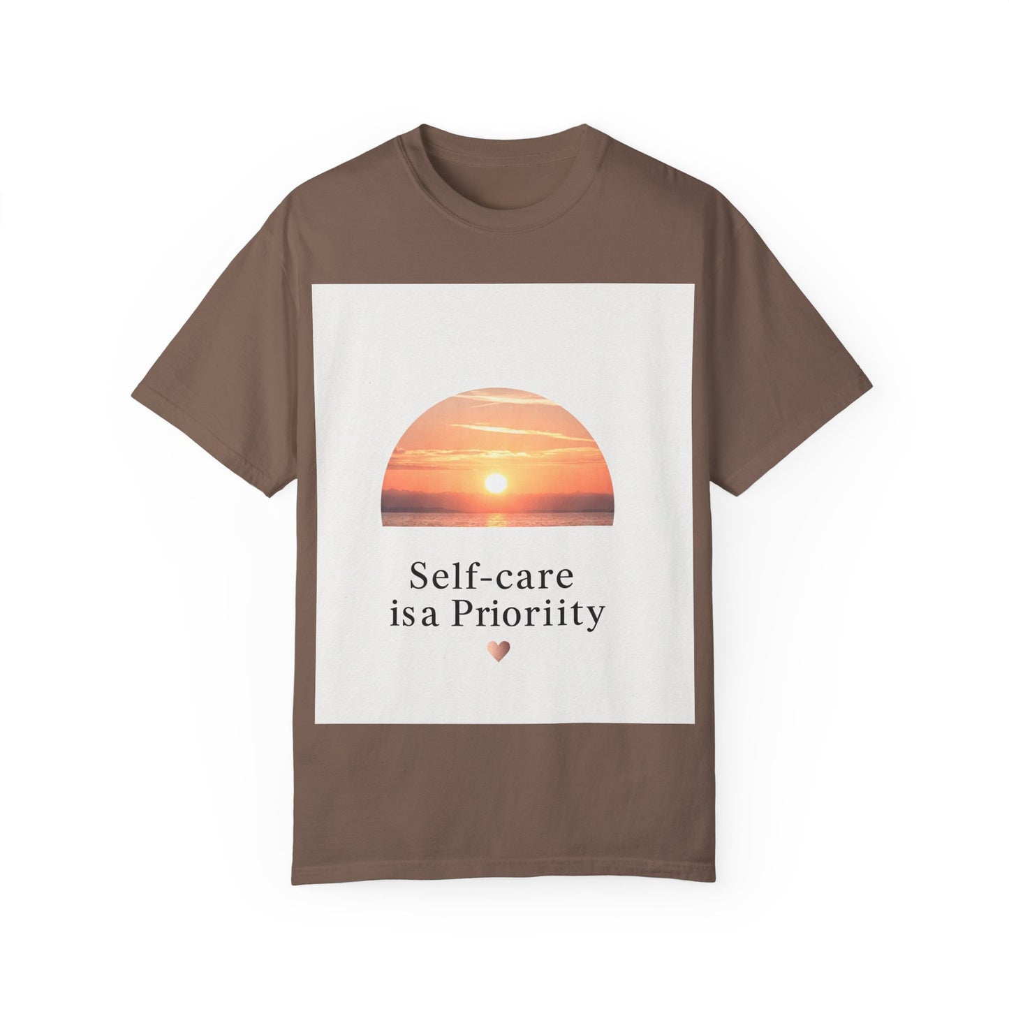 Self-Care Priority Unisex Garment-Dyed T-Shirt