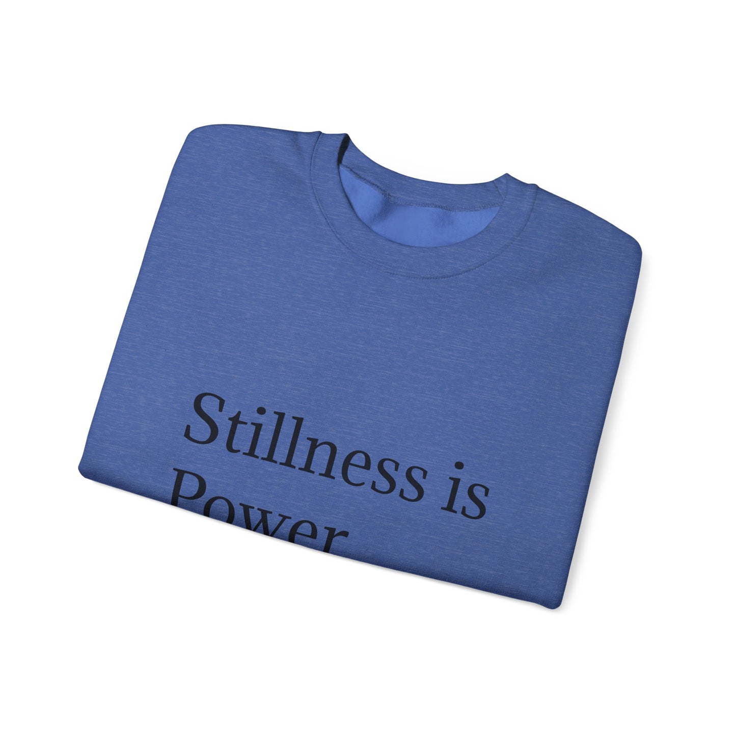 Stillness သည် Power Unisex Heavy Blend™ Crewneck Sweatshirt ဖြစ်သည်။