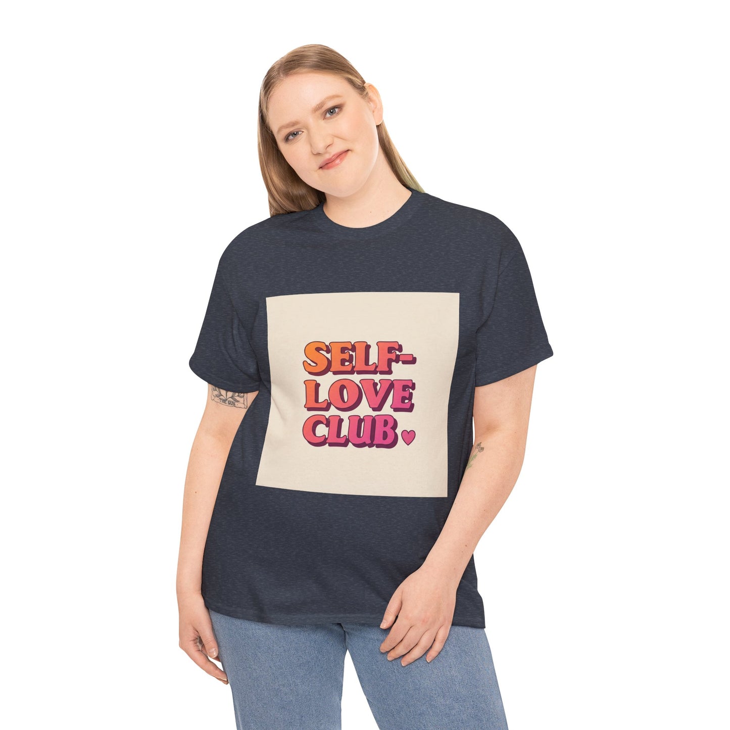 Self-Love Club Unisex Heavy Cotton Tee - Empowerment & Comfort for All