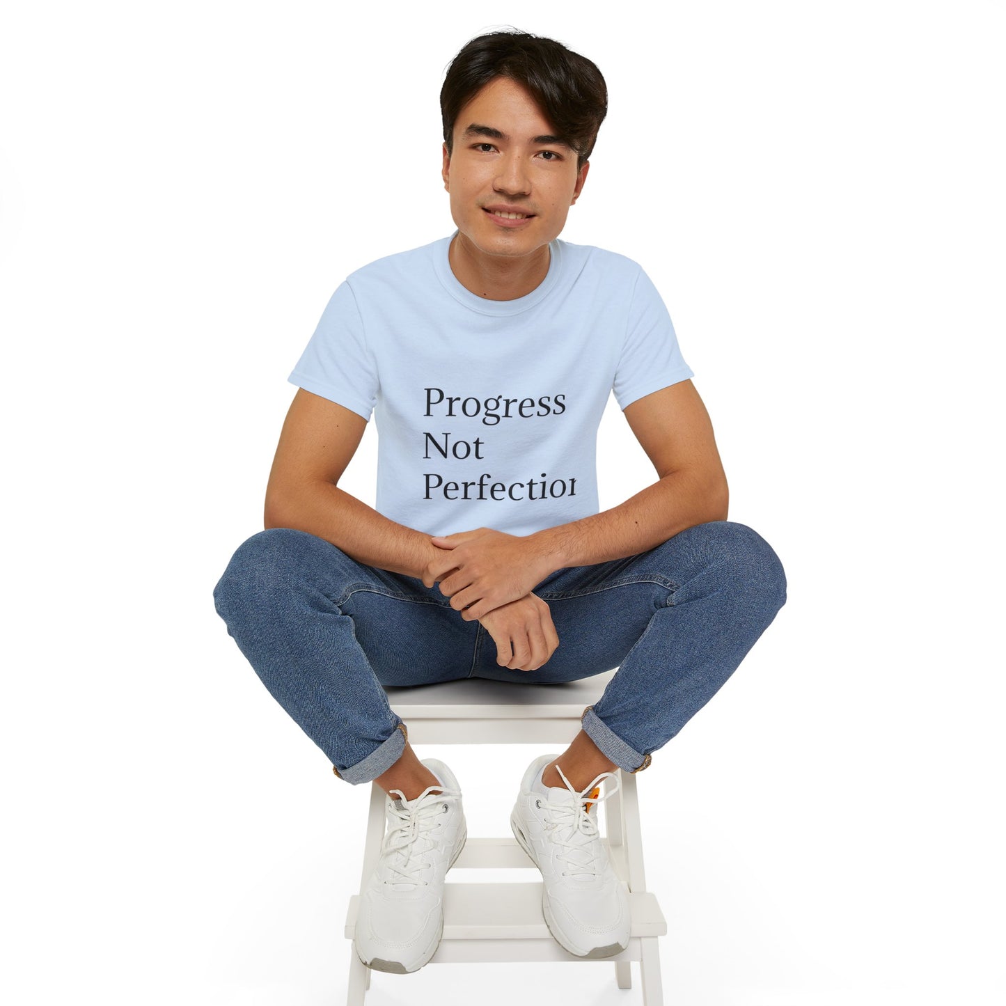 Progress Not Perfection Unisex Ultra Cotton Tee | Motivational T-Shirt for Daily Inspiration