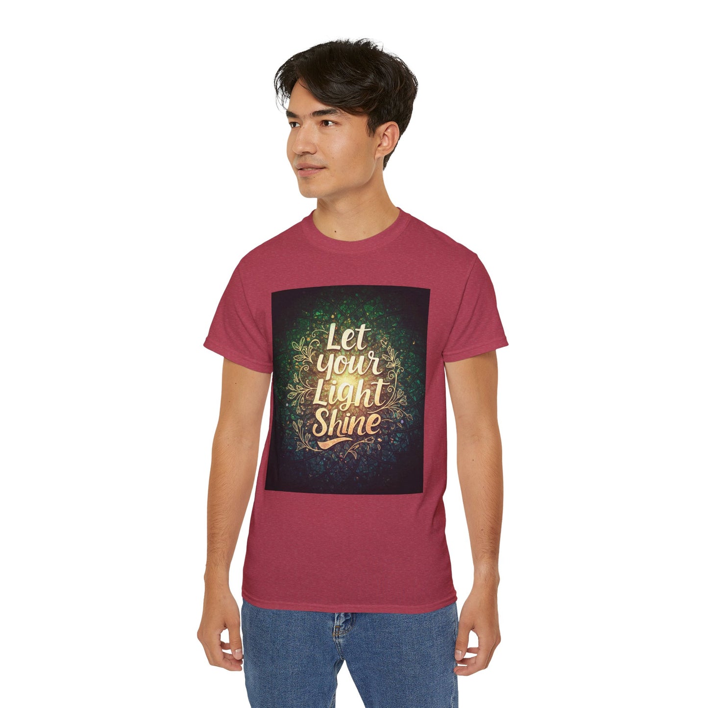 Inspirational Unisex Ultra Cotton Tee - "Let Your Light Shine"