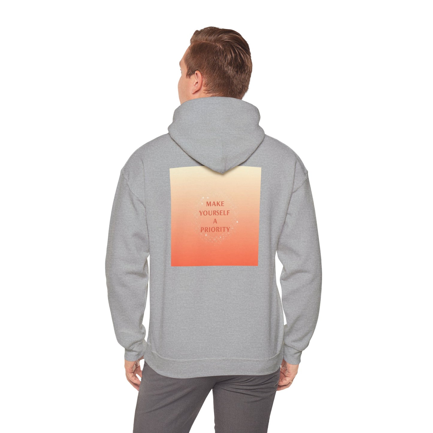 Back Print Design - 'Make Yourself a Priority' Hoodie