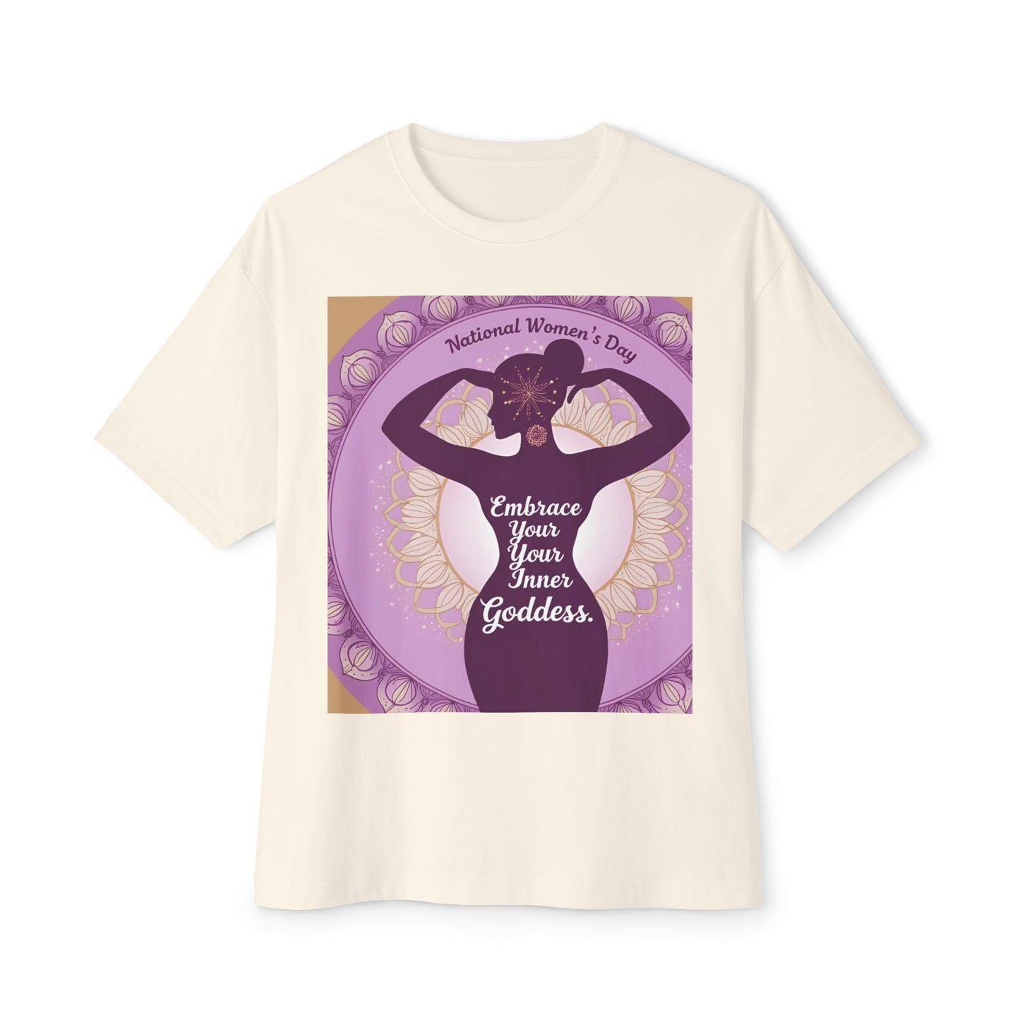 Embrace Your Inner Goddess Tee - Vrouedag Boxy T-hemp