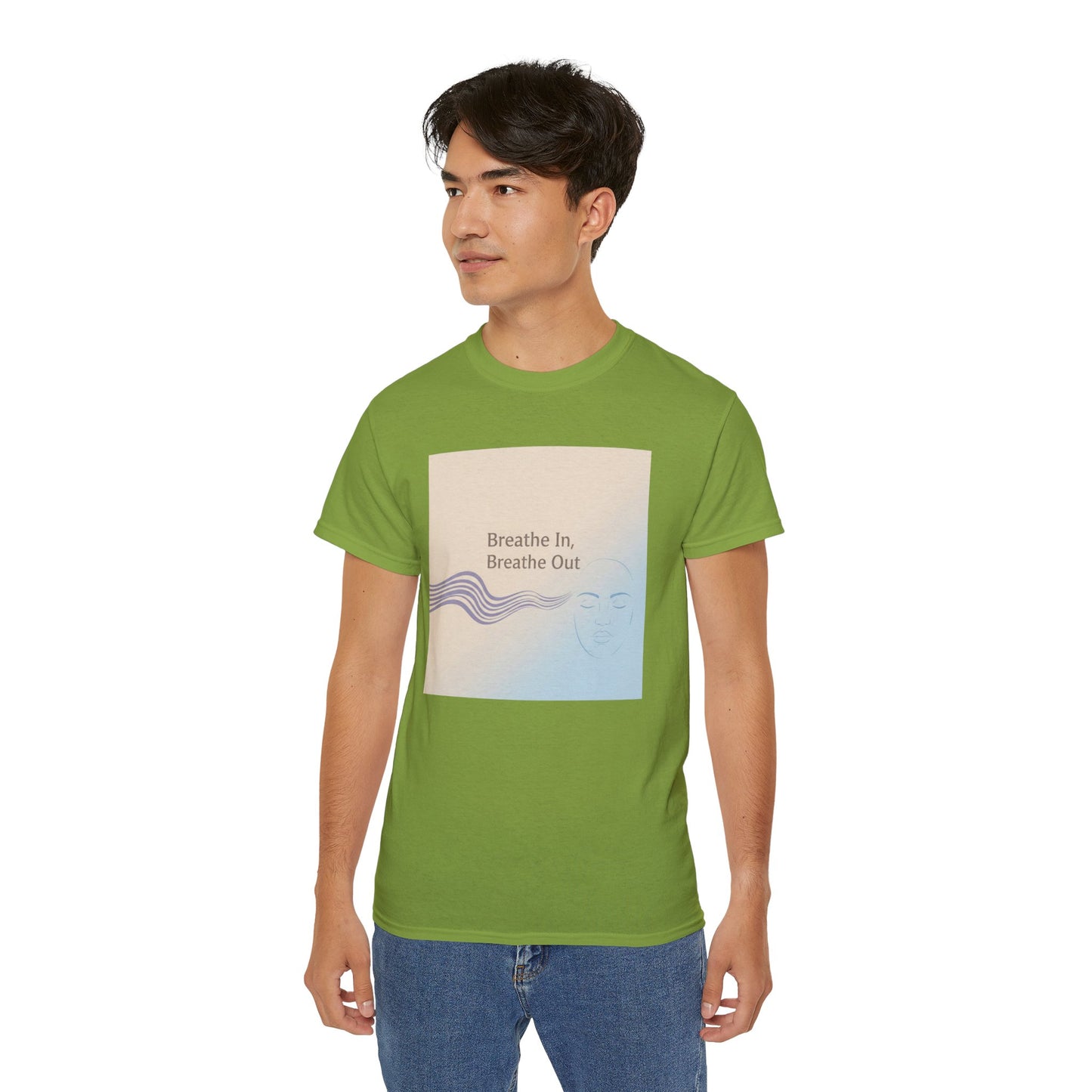 Mindfulness Unisex Ultra Cotton Tee - Breathe In, Breathe Out