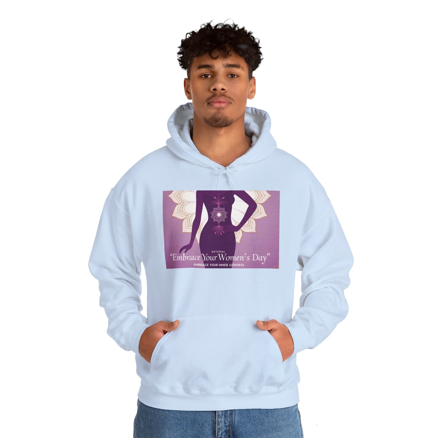 Embrace Your Women's Day Hoodie - Unisex Heavy Blend Sweatshirt