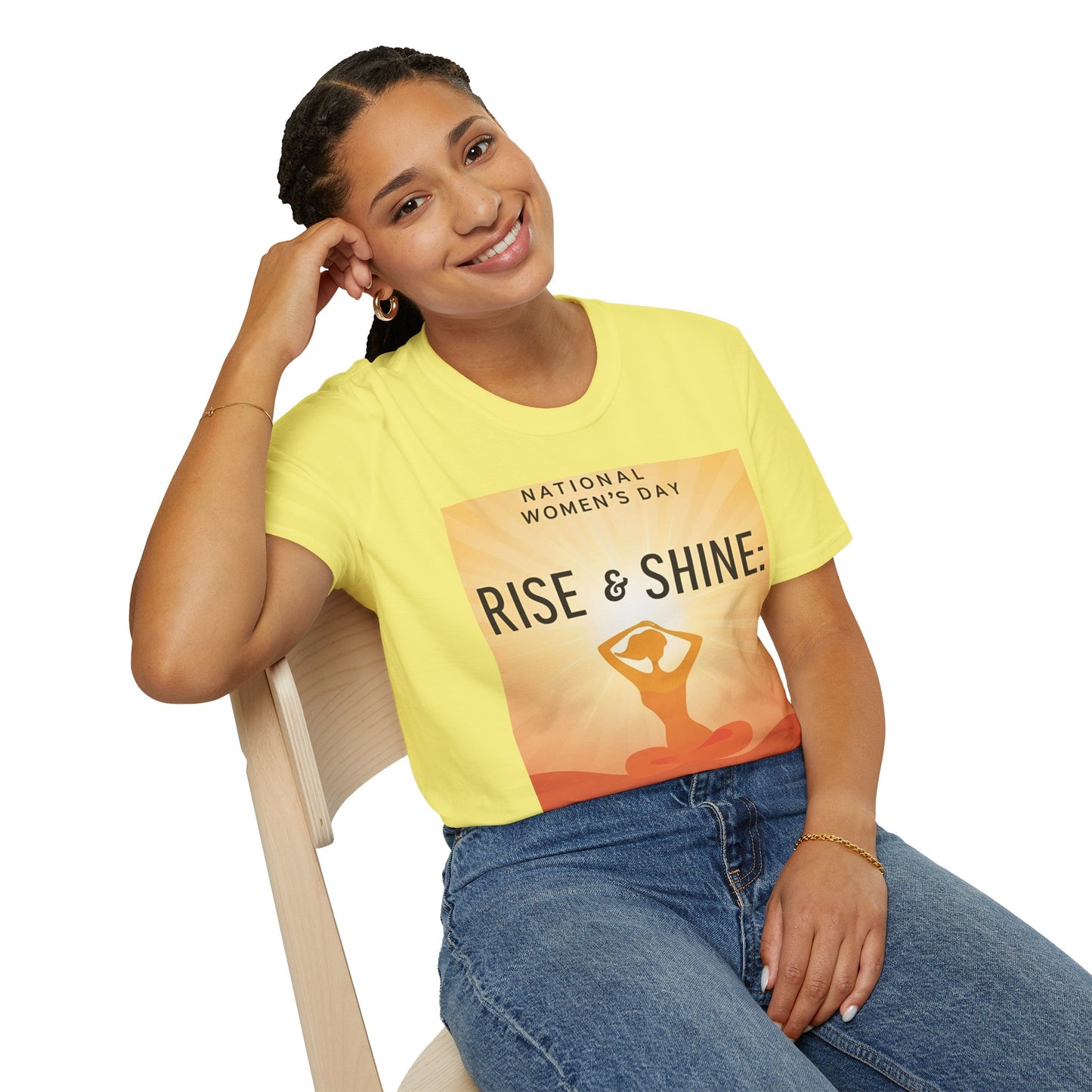 Empowering Women's Day T-Shirt - "Rise & Shine: Your Mind Matters"