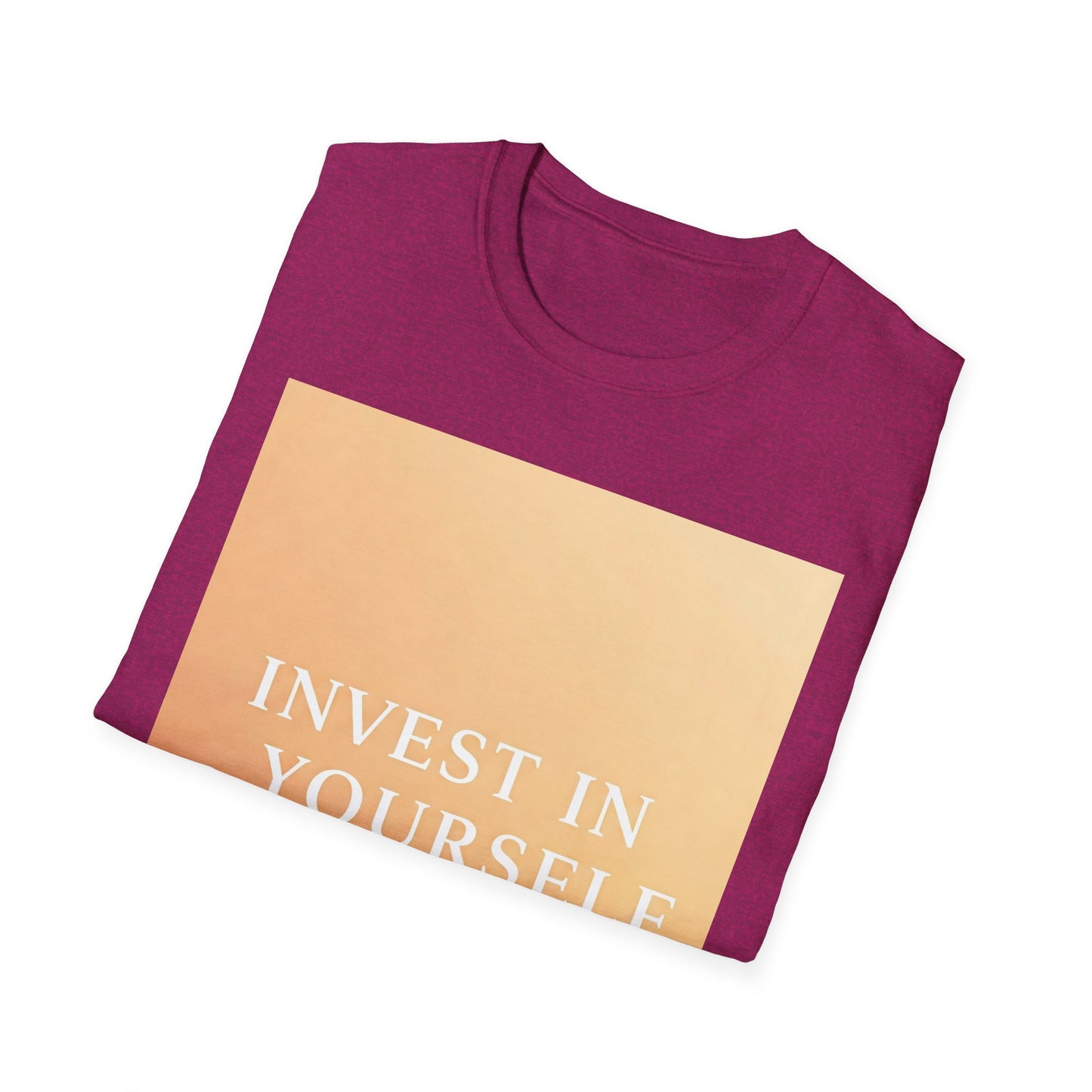 Front Print Design "Invest in Yourself" T-Shirt