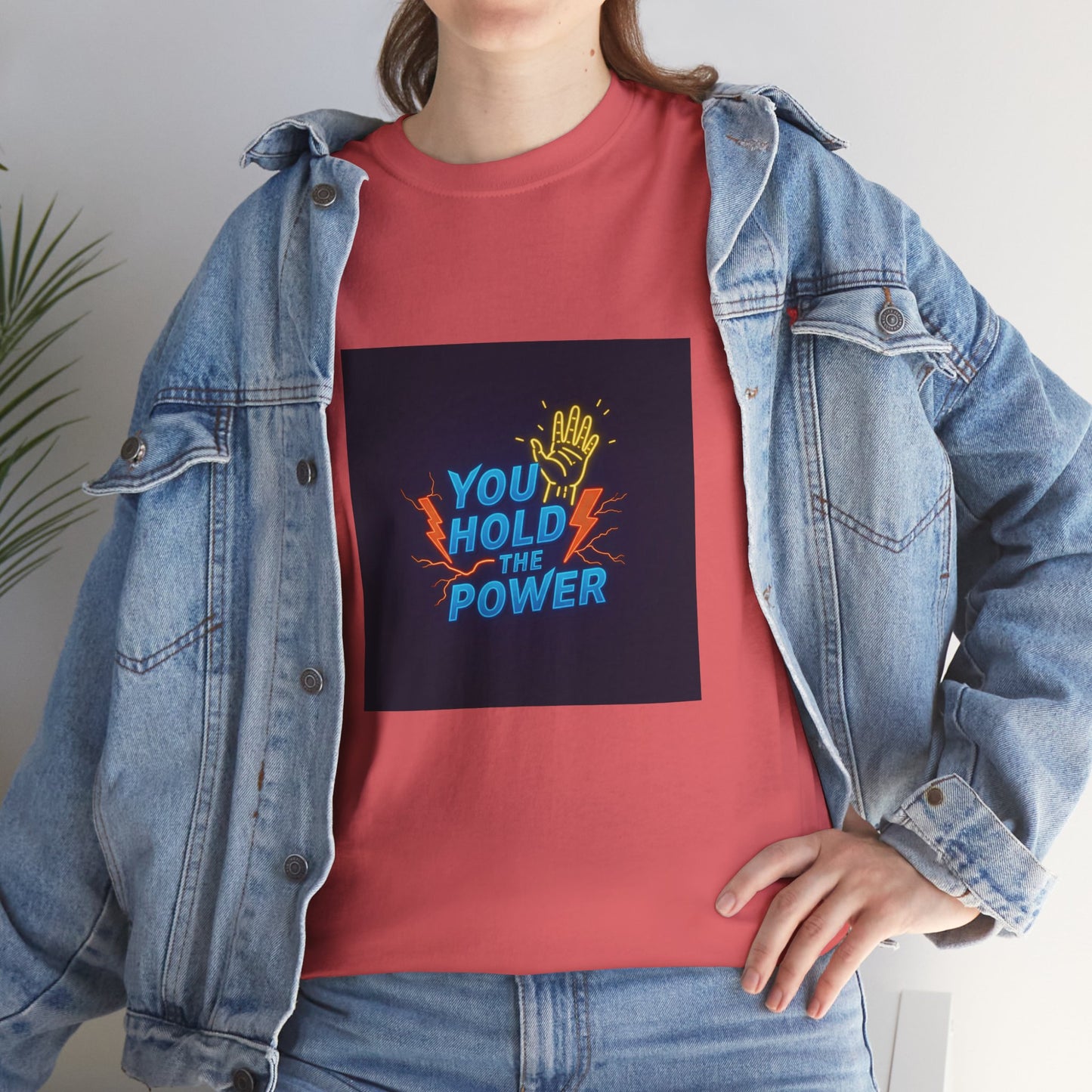 Empowering Unisex Heavy Cotton Tee - "You Hold the Power"