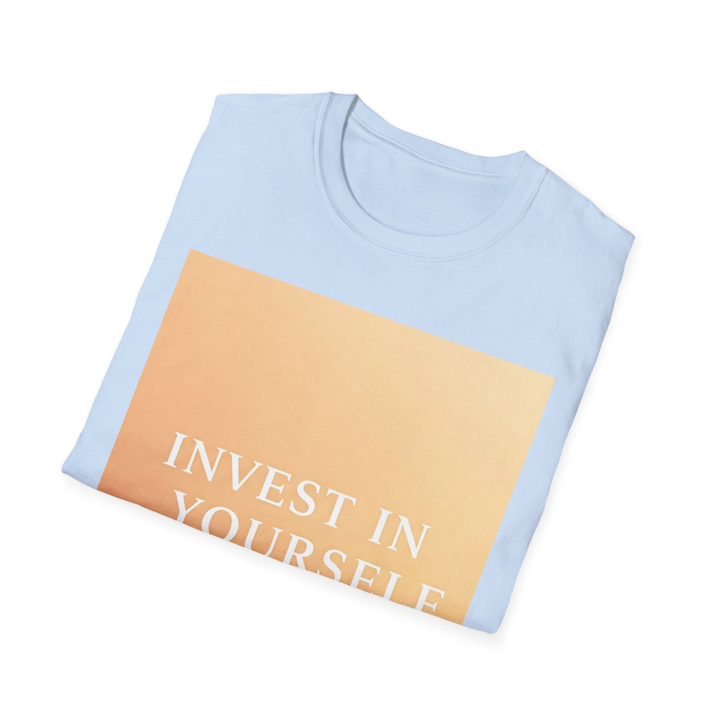 Front Print Design "Invest in Yourself" T-Shirt