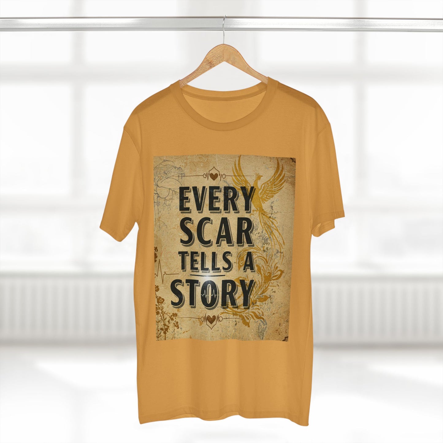 Elke litteken vertel 'n storie Volwasse Tee - Inspirerende grafiese T-hemp