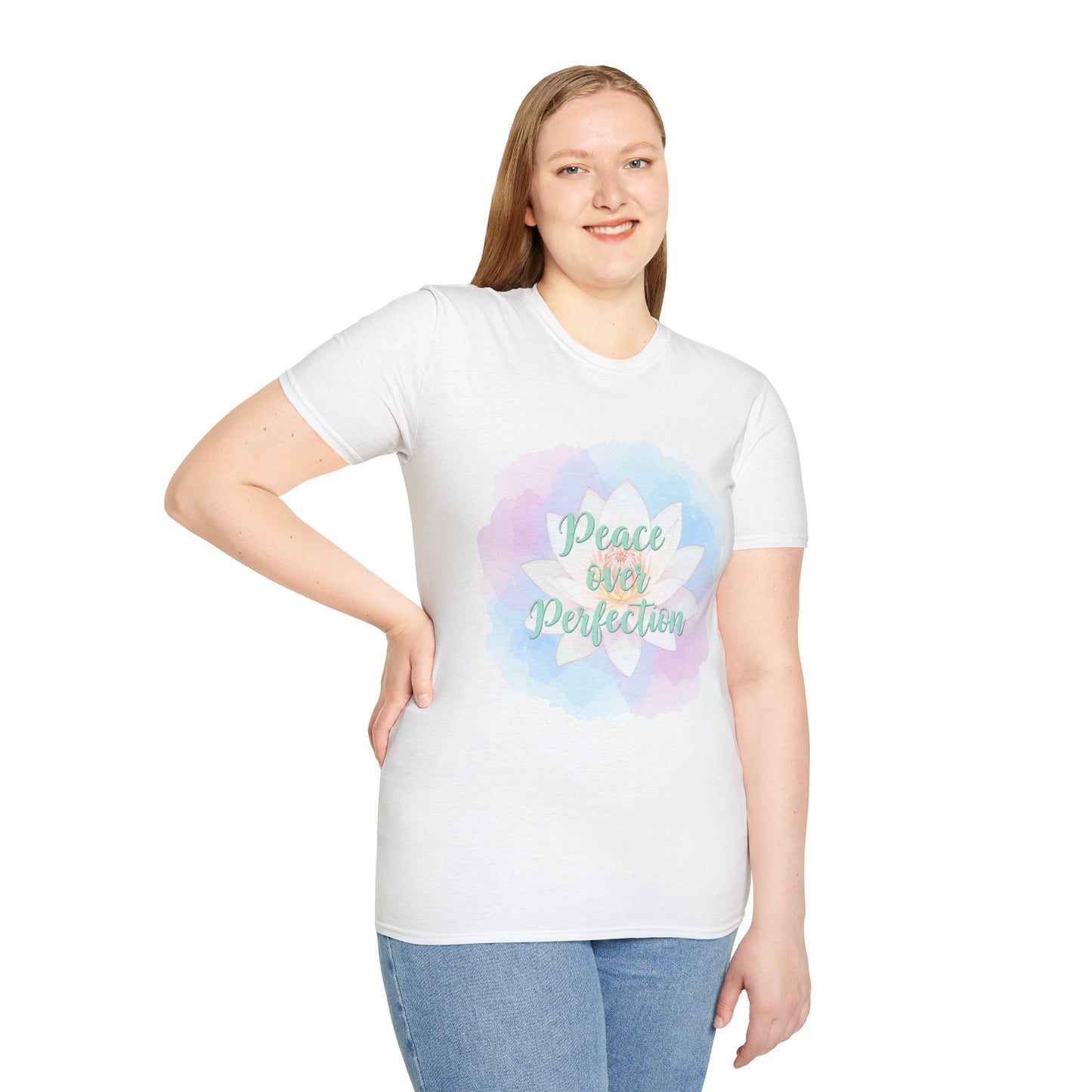 Peace Over Perfection Unisex Softstyle T-Shirt - Inspirational Casual Wear