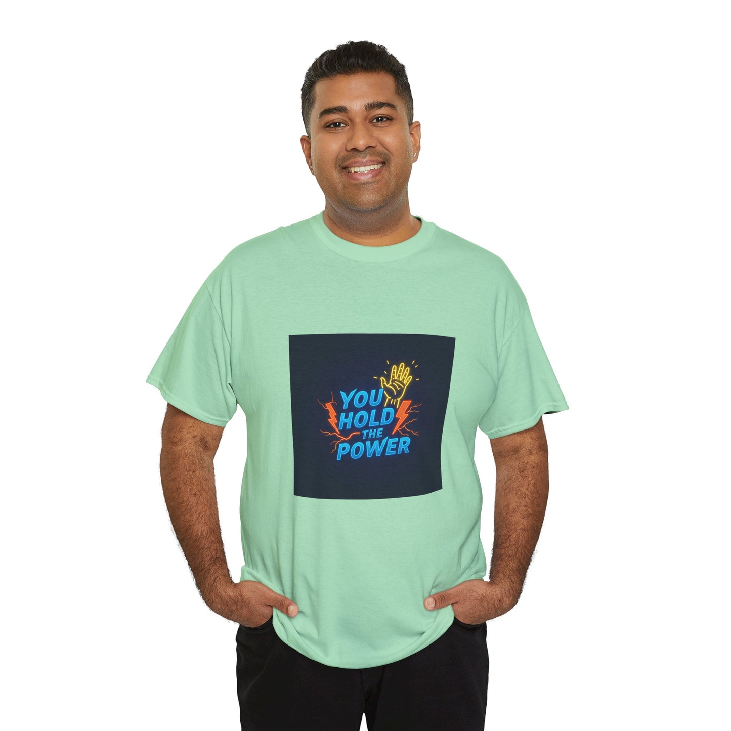 Empowering Unisex Heavy Cotton Tee - "You Hold the Power"