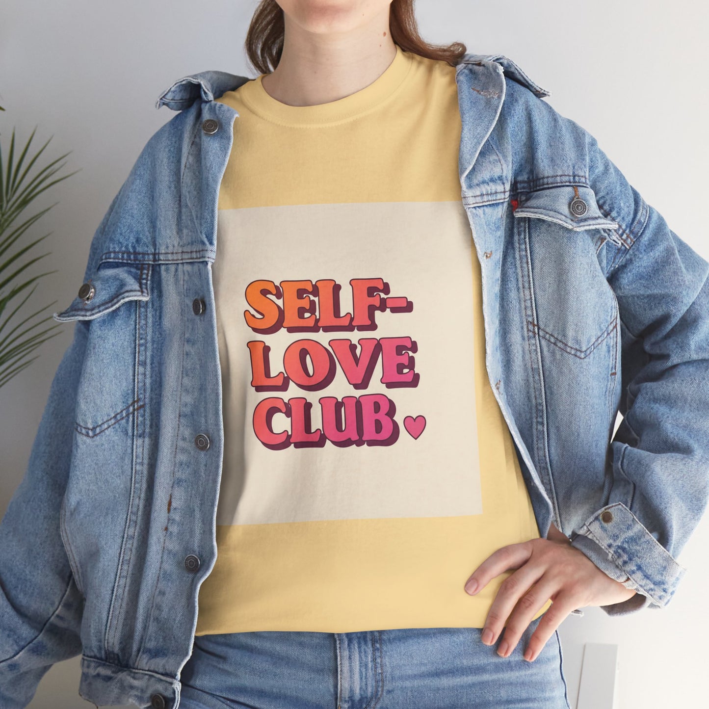 Self-Love Club Unisex Heavy Cotton Tee - Empowerment & Comfort for All