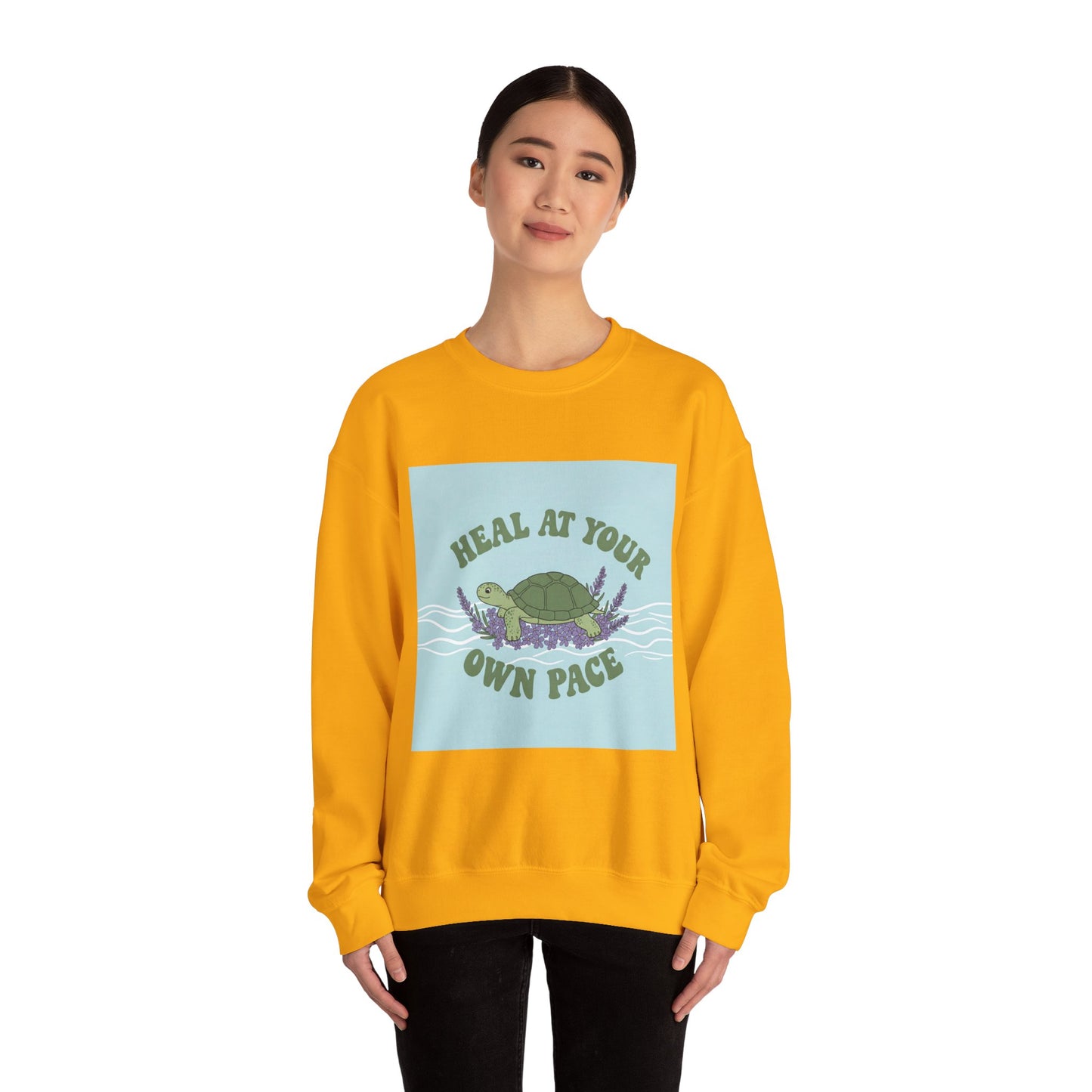 Heal at Your Own Pace Sweatshirt - Unisex Heavy Blend™ Crewneck