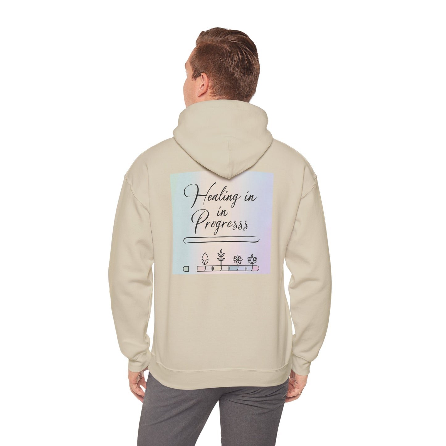 Back Print Design "Healing in Progress" Hoodie