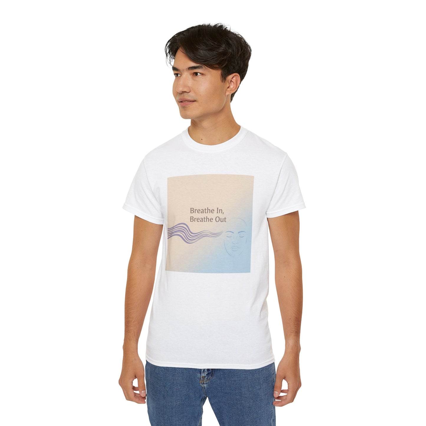 Mindfulness Unisex Ultra Cotton Tee - Breathe In, Breathe Out