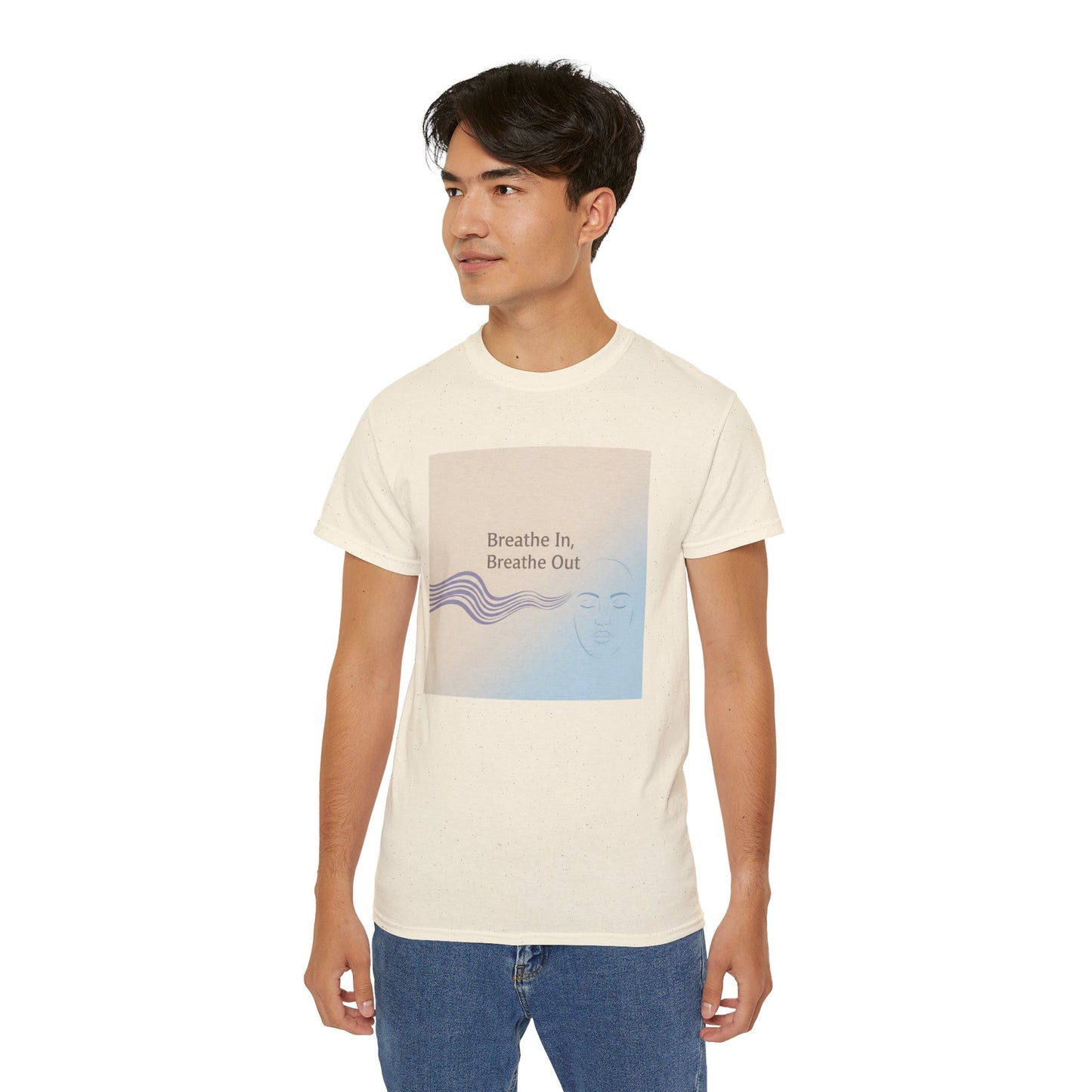 Mindfulness Unisex Ultra Cotton Tee - Breathe In, Breathe Out