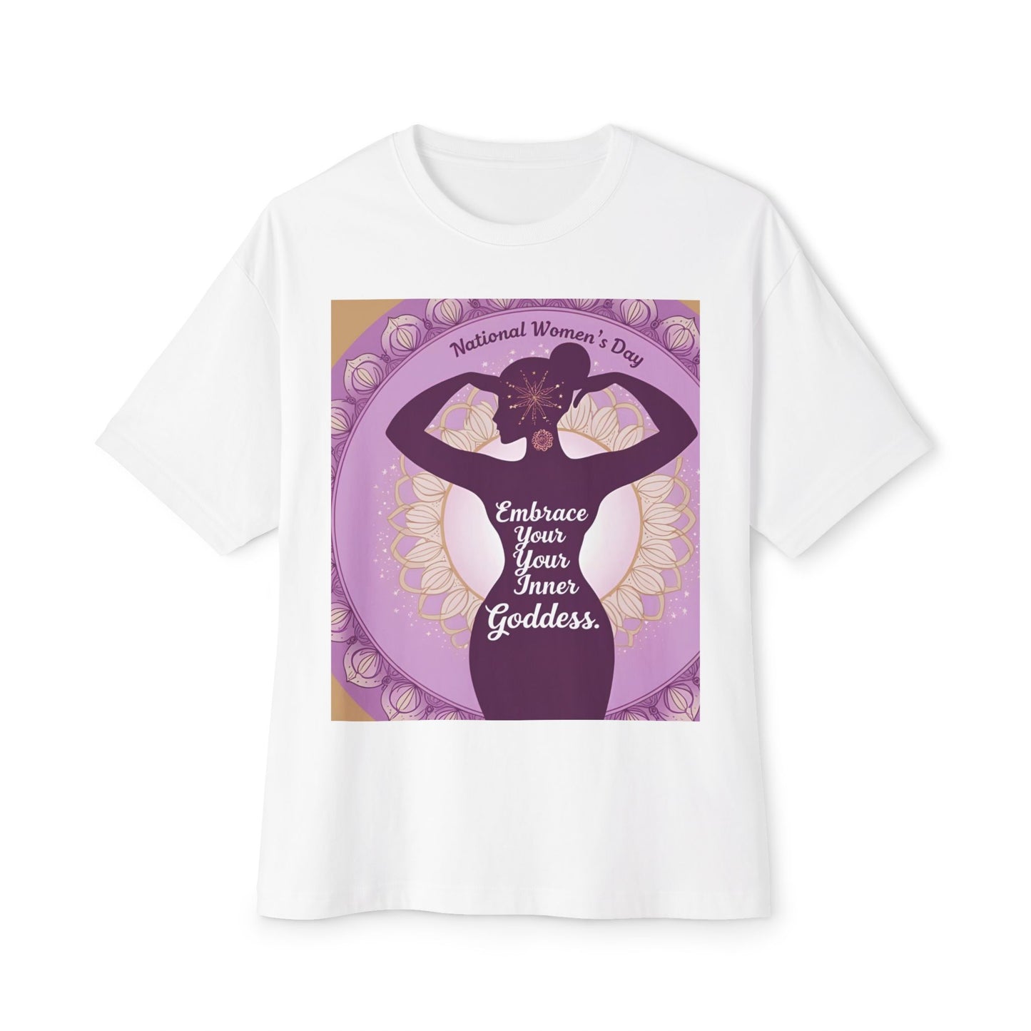 Embrace Your Inner Goddess Tee - Women's Day Boxy T-Shirt