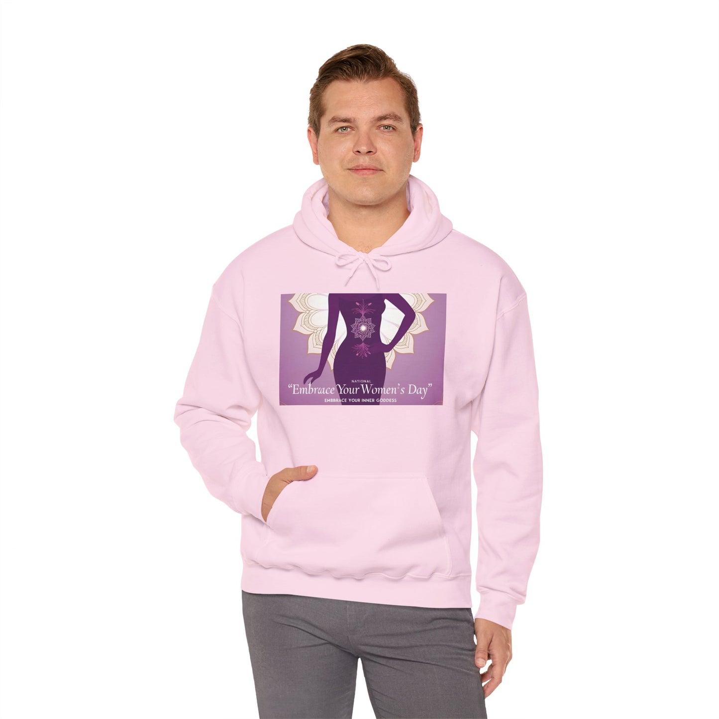 Embrace Your Women's Day Hoodie - Unisex Heavy Blend Sweatshirt