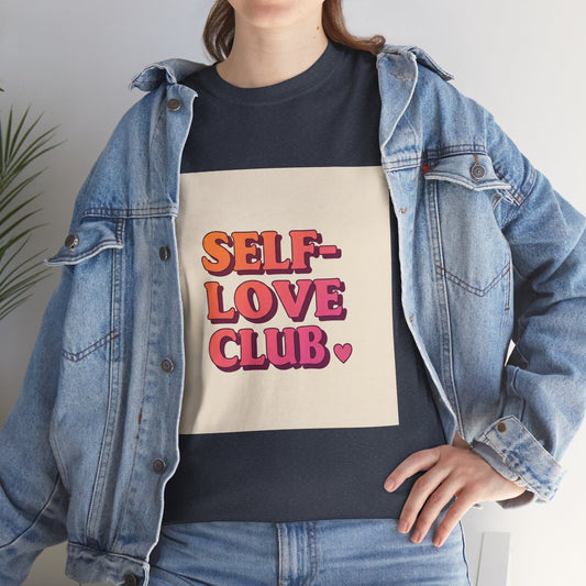 Self-Love Club Unisex Heavy Cotton Tee - Empowerment & Comfort for All