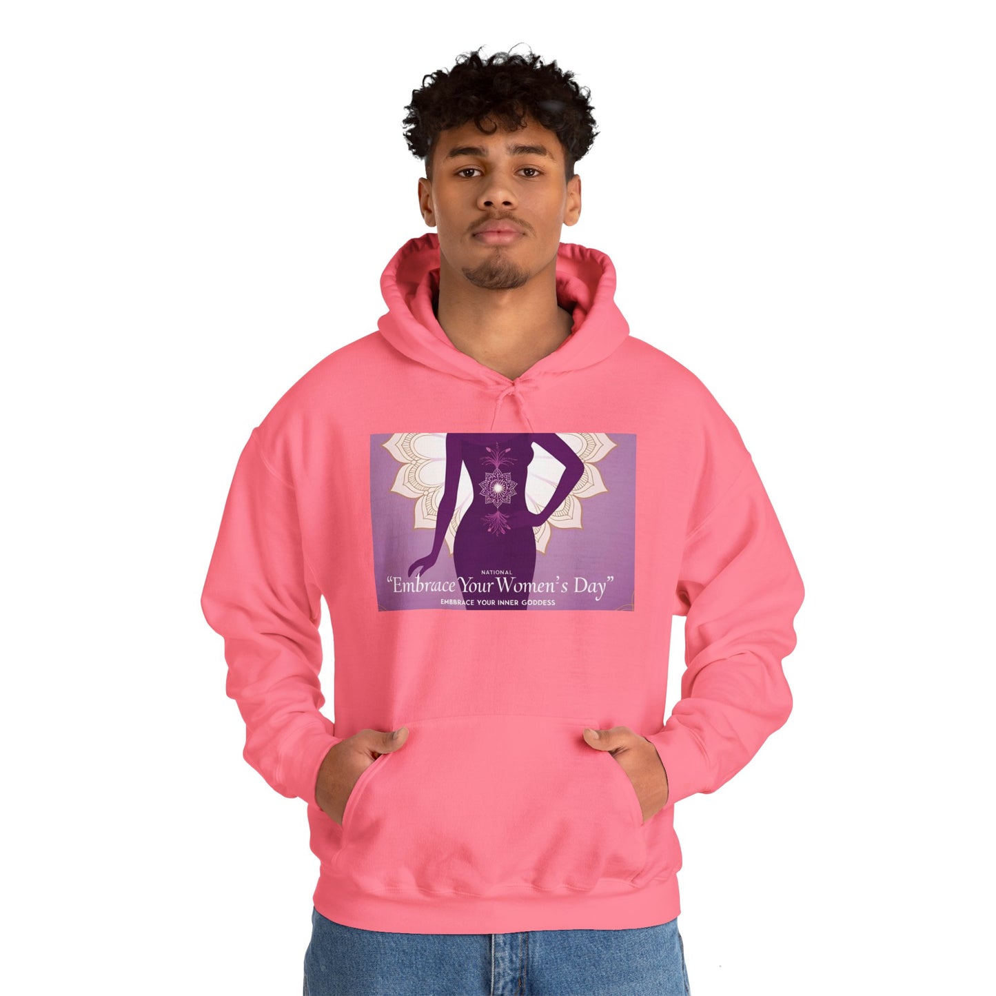 Embrace Your Women's Day Hoodie - Unisex Heavy Blend Sweatshirt