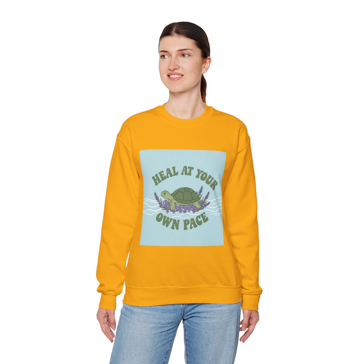 Heal at Your Own Pace Sweatshirt - Unisex Heavy Blend™ Crewneck