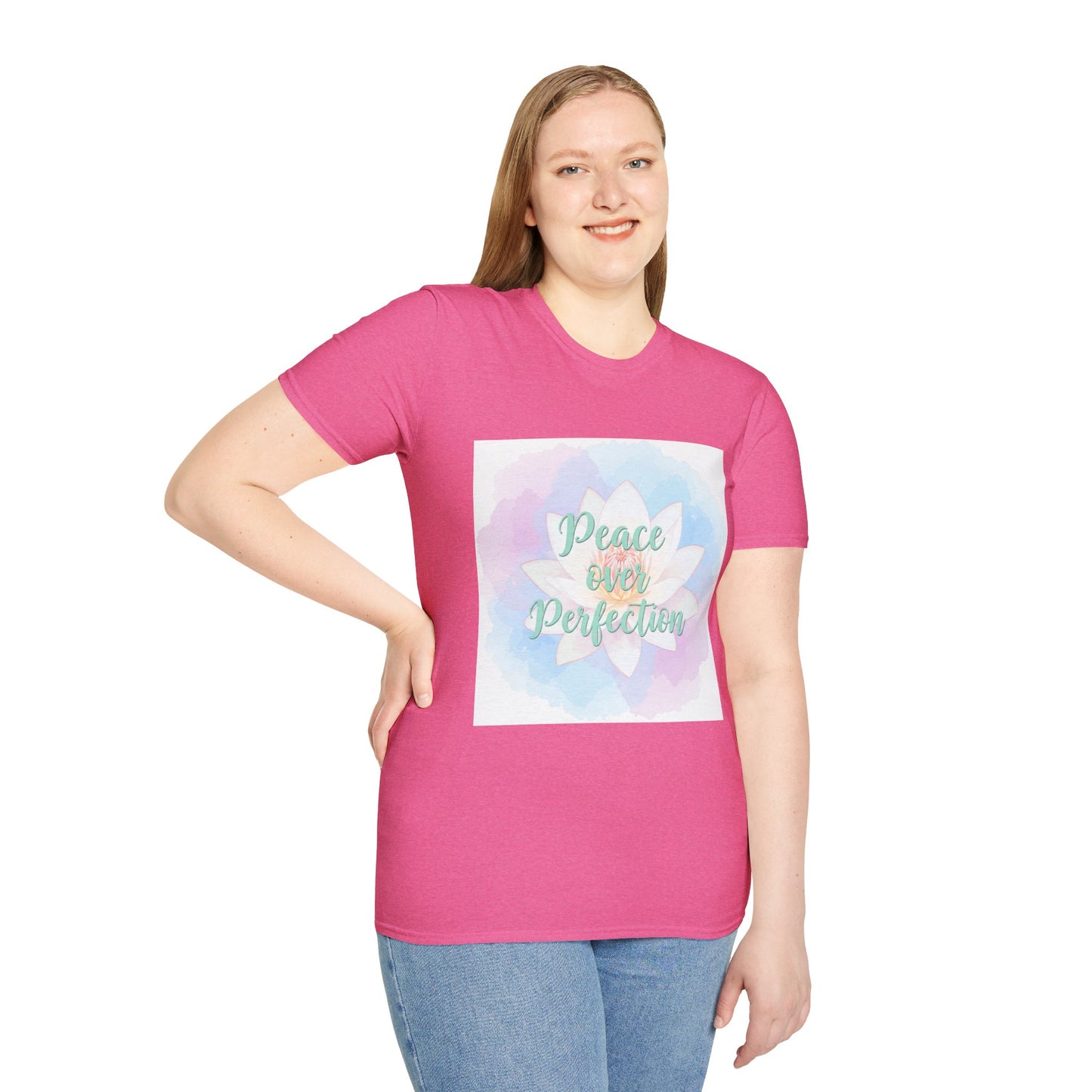 Peace Over Perfection Unisex Softstyle T-Shirt - Inspirational Casual Wear