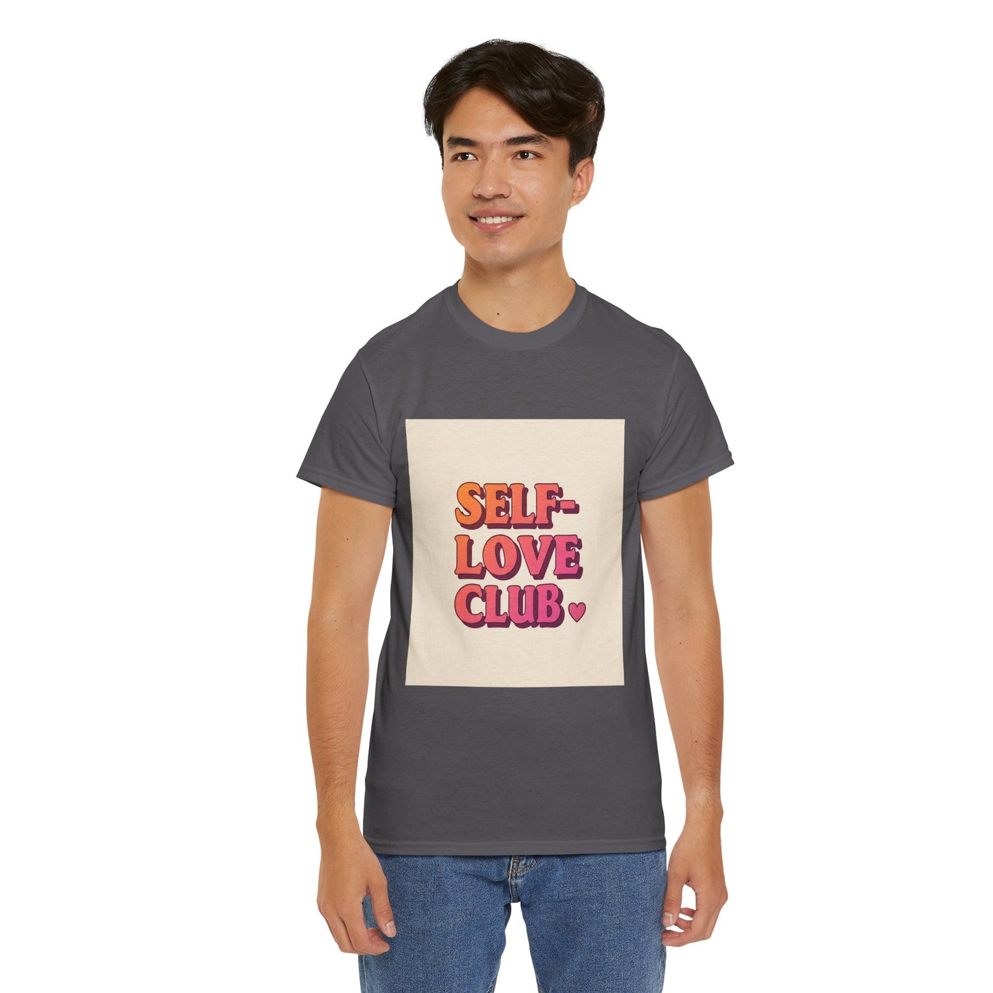 Self-Love Club Unisex Heavy Cotton Tee - Empowerment & Comfort for All