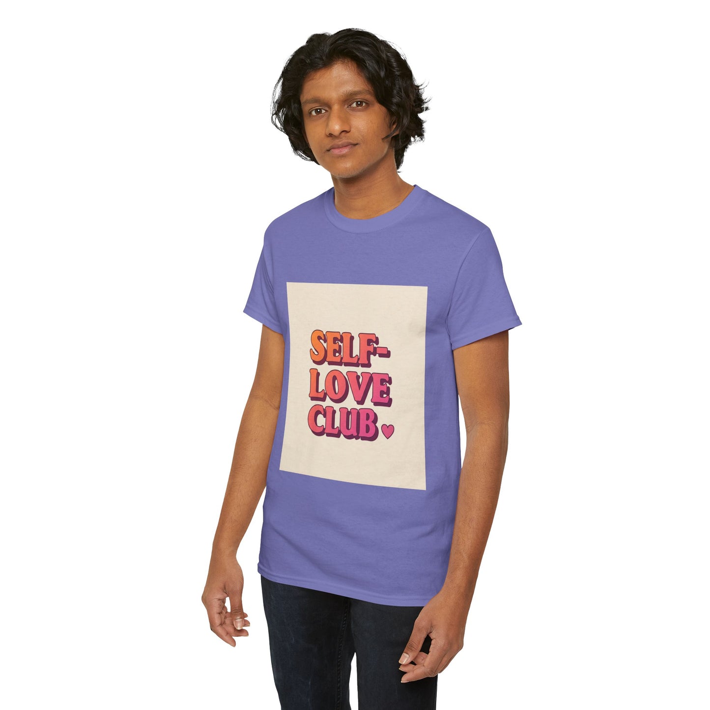 Self-Love Club Unisex Heavy Cotton Tee - Empowerment & Comfort for All