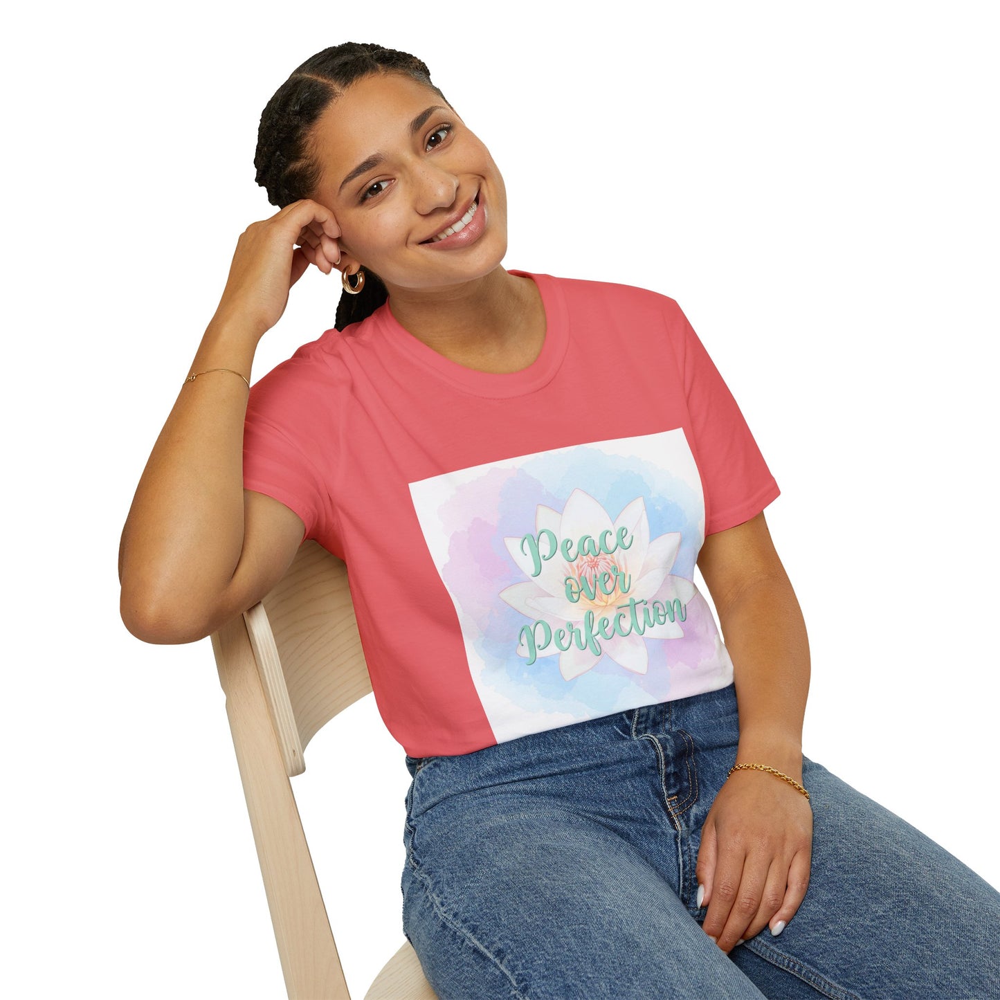 Peace Over Perfection Unisex Softstyle T-Shirt - Inspirational Casual Wear