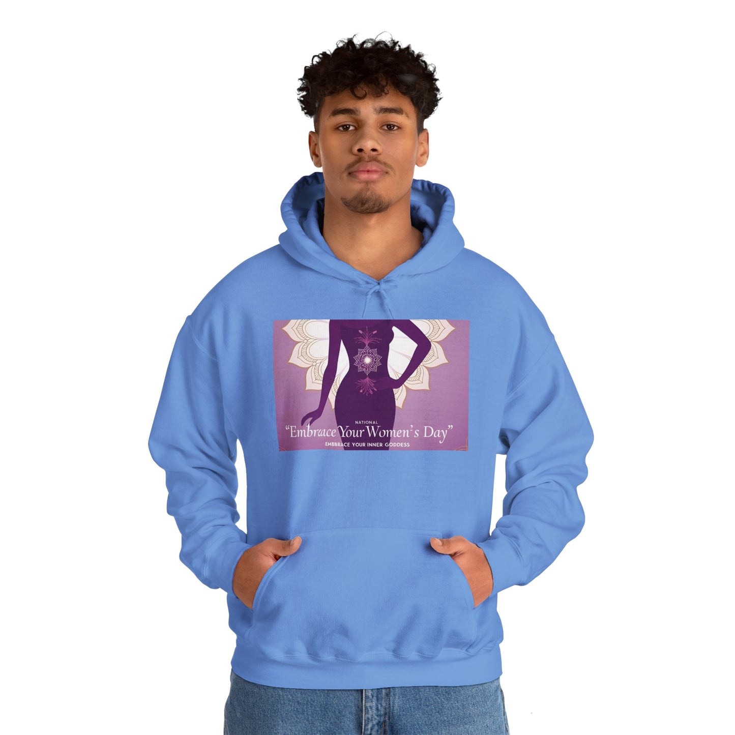 Embrace Your Women's Day Hoodie - Unisex Heavy Blend Sweatshirt