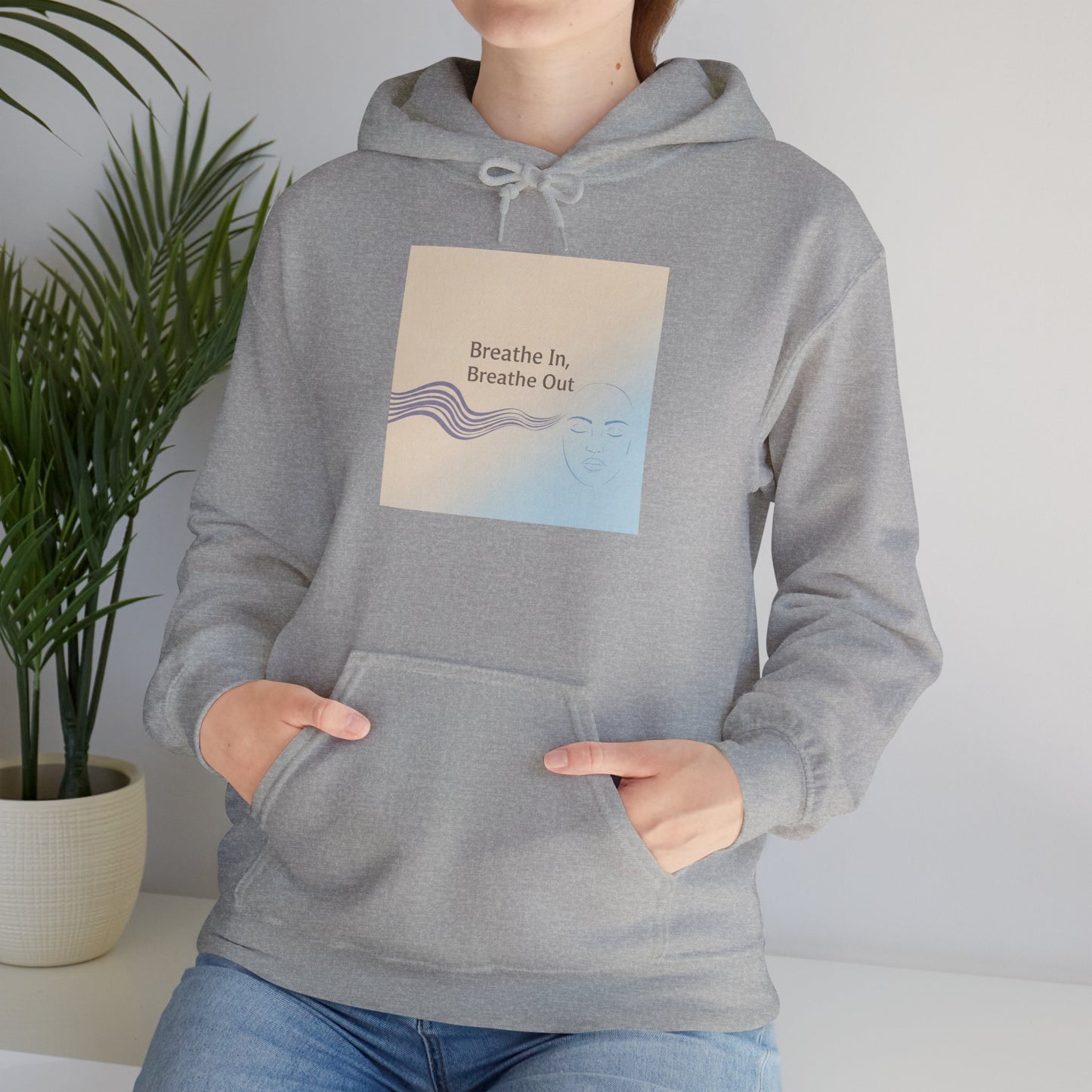 Mindfulness Breathe In Hoodie for Stress Relief