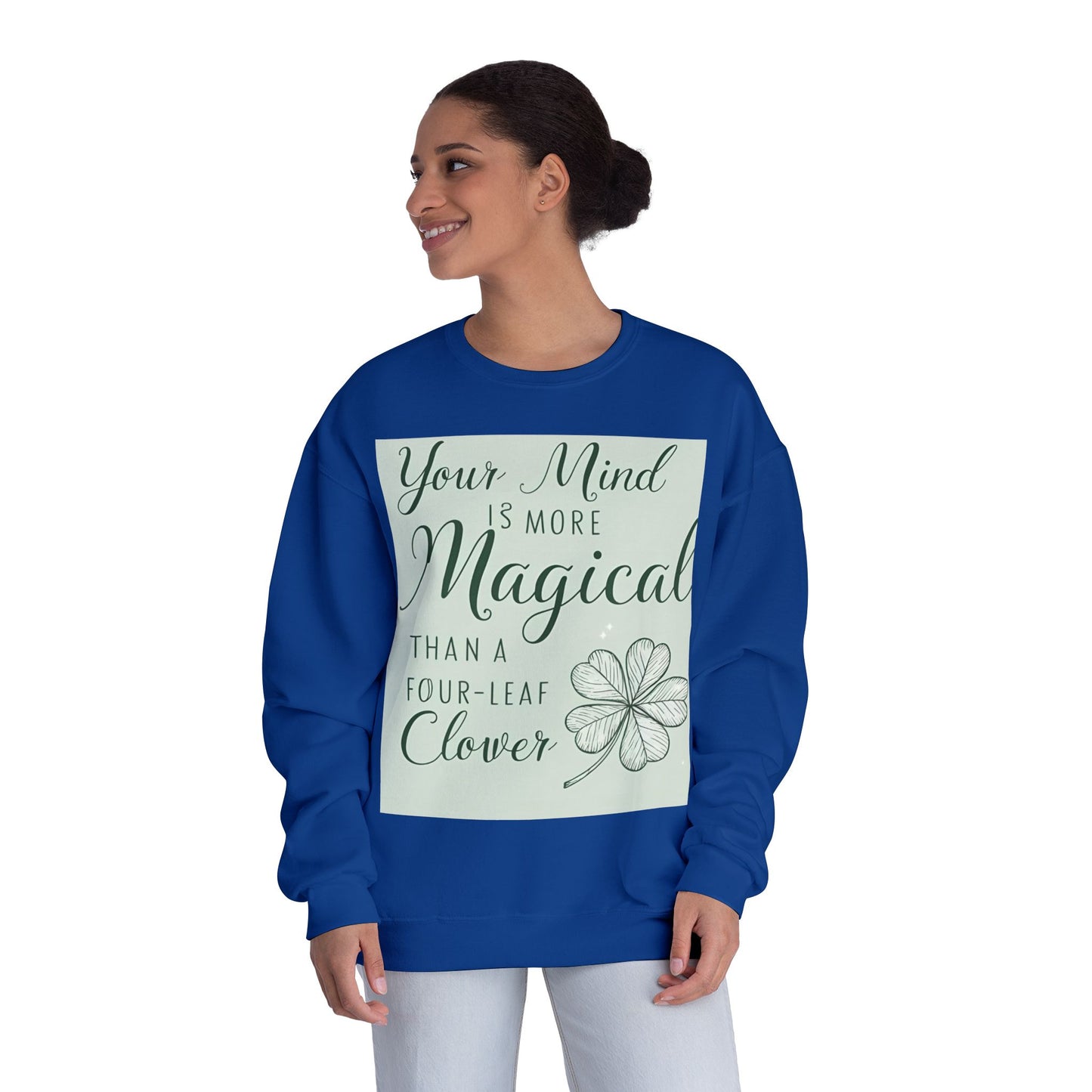 Magical Mind Crewneck အင်္ကျီ - Unisex လှုံ့ဆော်မှုပေးသည့် အဝတ်အစား