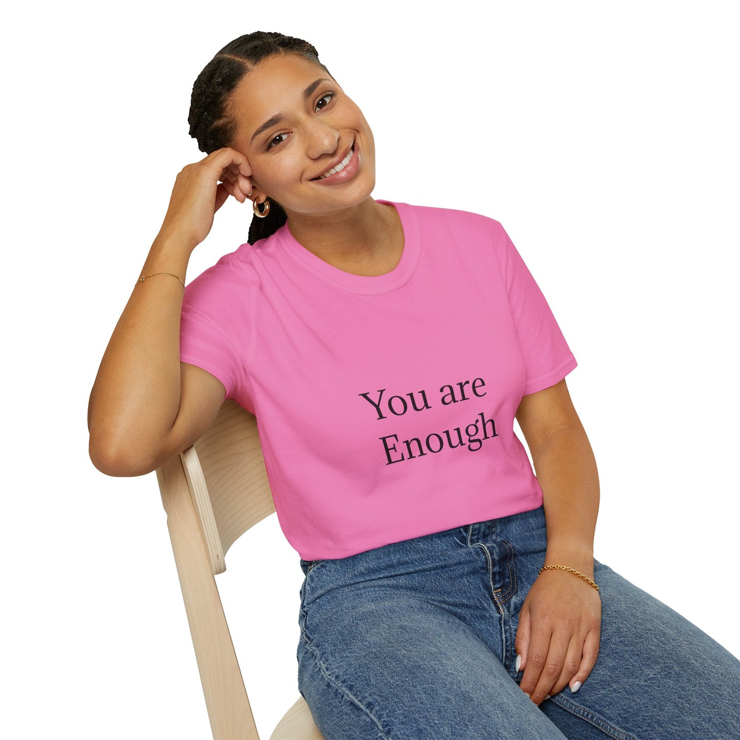 Inspirational Unisex Softstyle T-Shirt - "You are Enough"