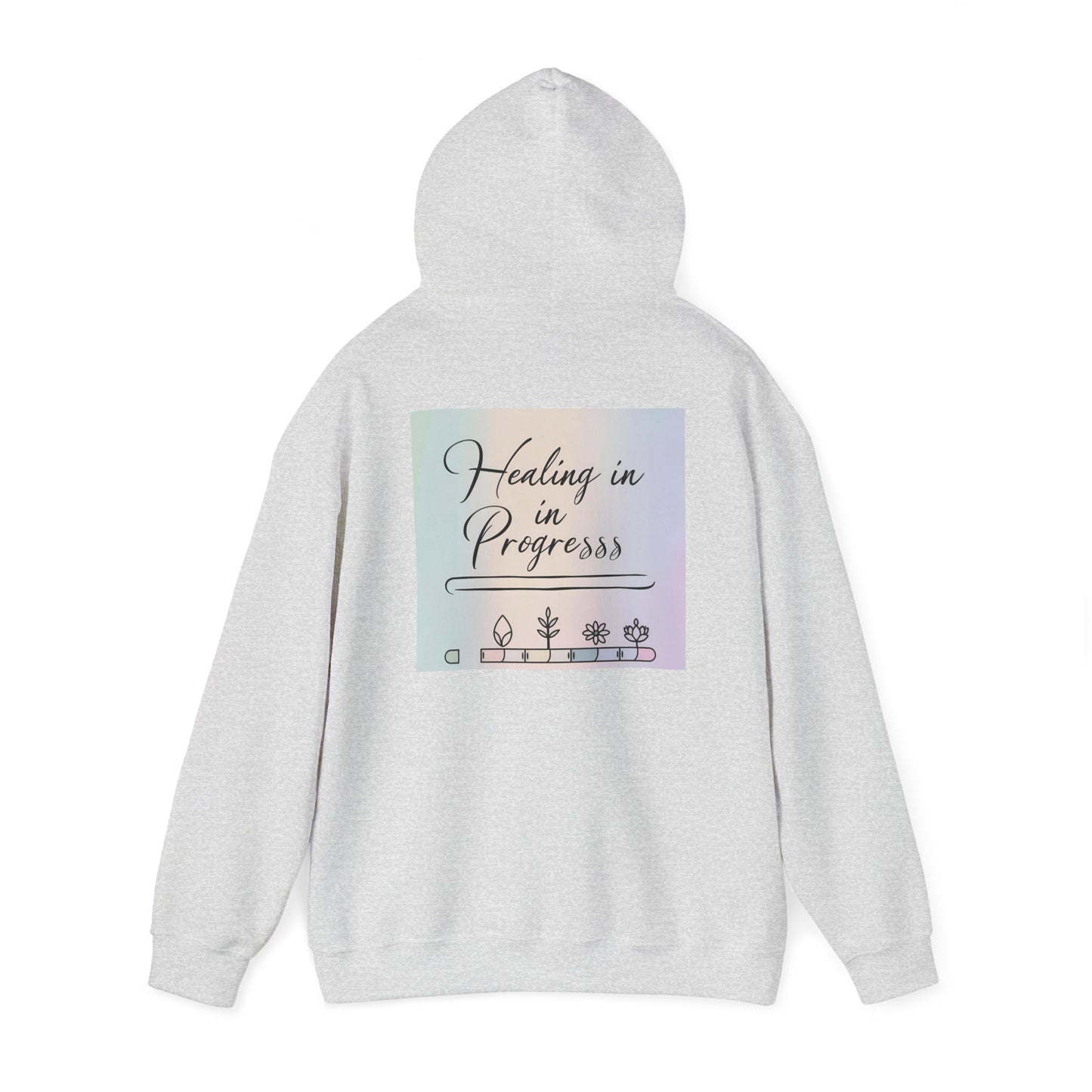 Back Print Design "Healing in Progress" Hoodie