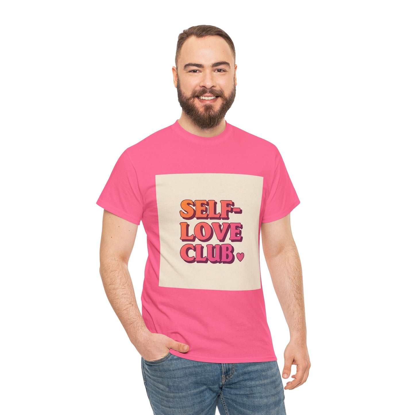 Self-Love Club Unisex Heavy Cotton Tee - Empowerment & Comfort for All