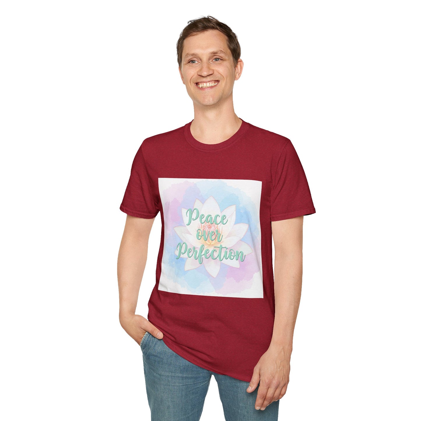 Peace Over Perfection Unisex Softstyle T-Shirt - Inspirational Casual Wear