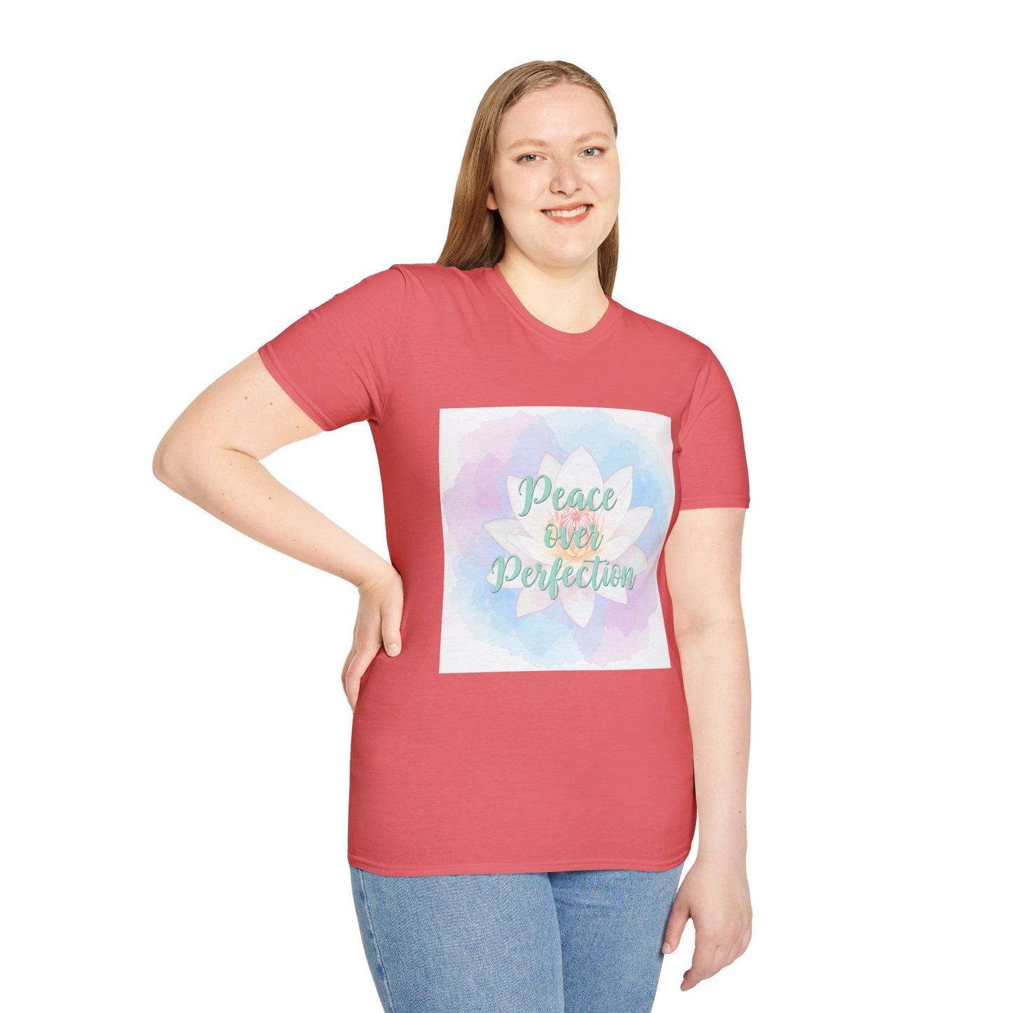 Peace Over Perfection Unisex Softstyle T-Shirt - Inspirational Casual Wear