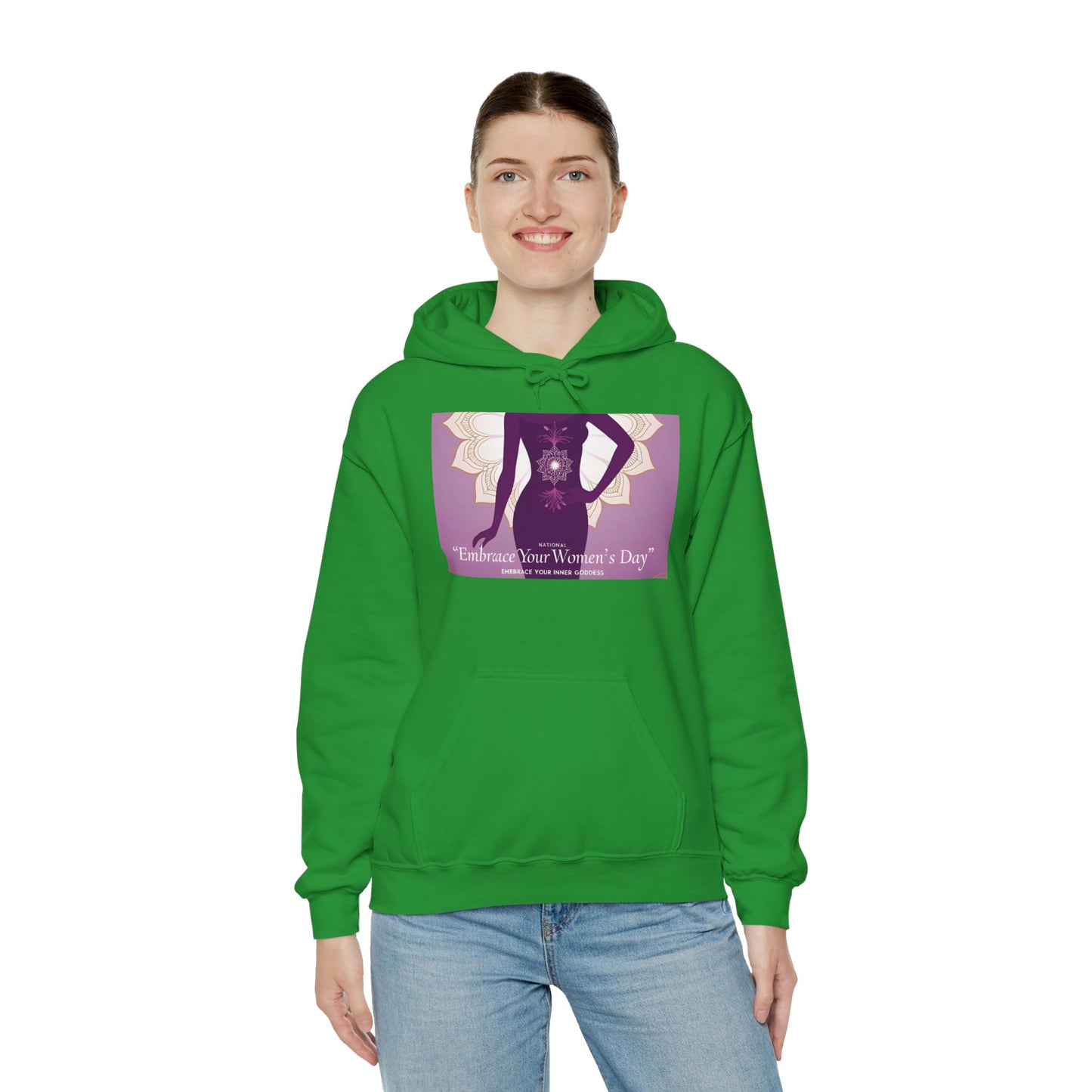 Embrace Your Women's Day Hoodie - Unisex Heavy Blend Sweatshirt