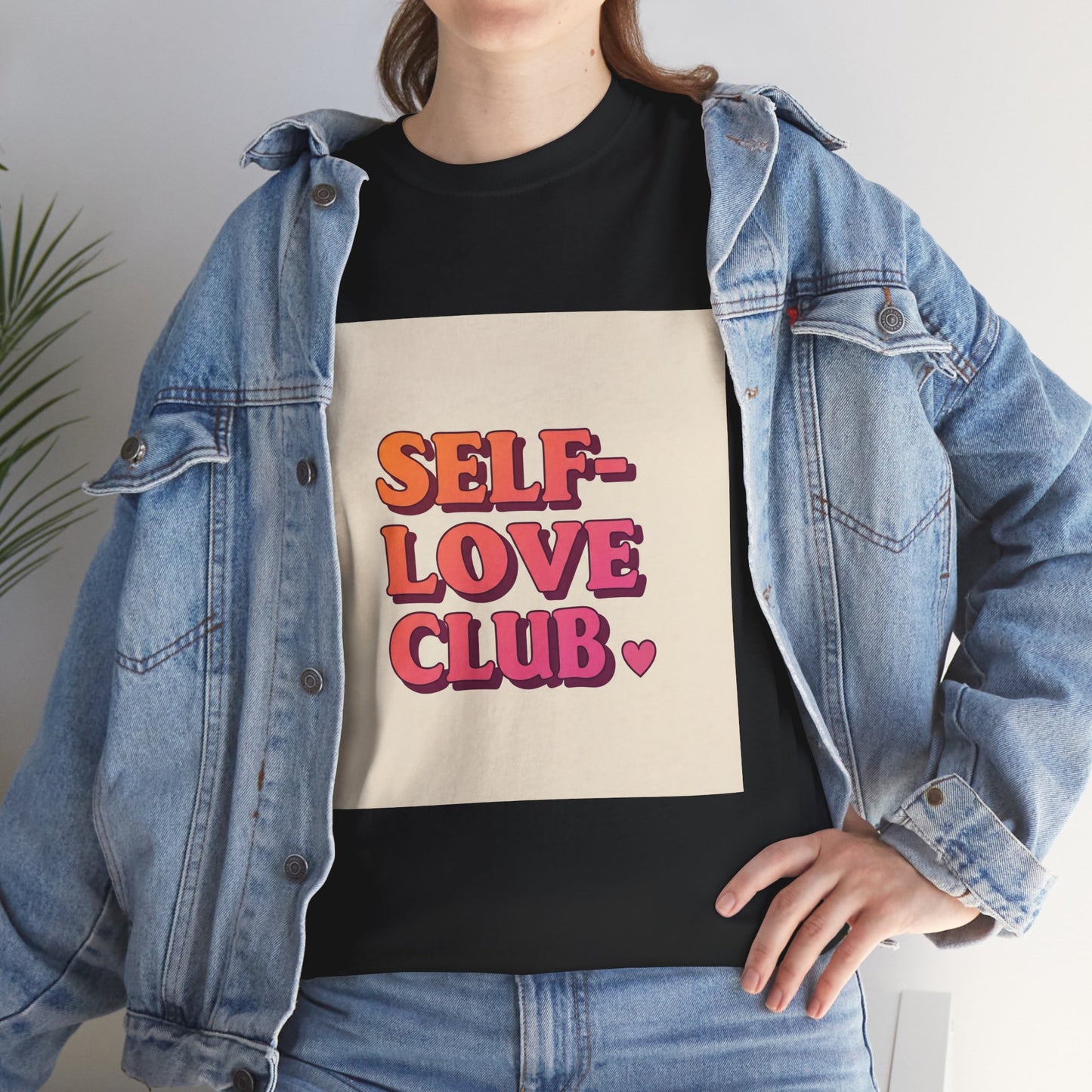 Self-Love Club Unisex Heavy Cotton Tee - Empowerment & Comfort for All