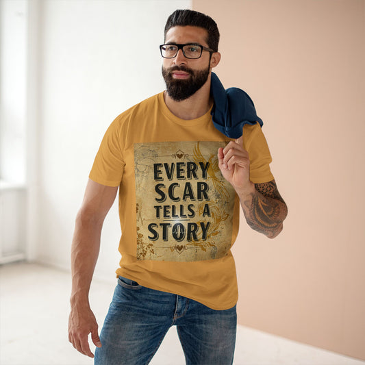 Every Scar Tells a Story Adult Tee - Inspirational Graphic T-Shirt