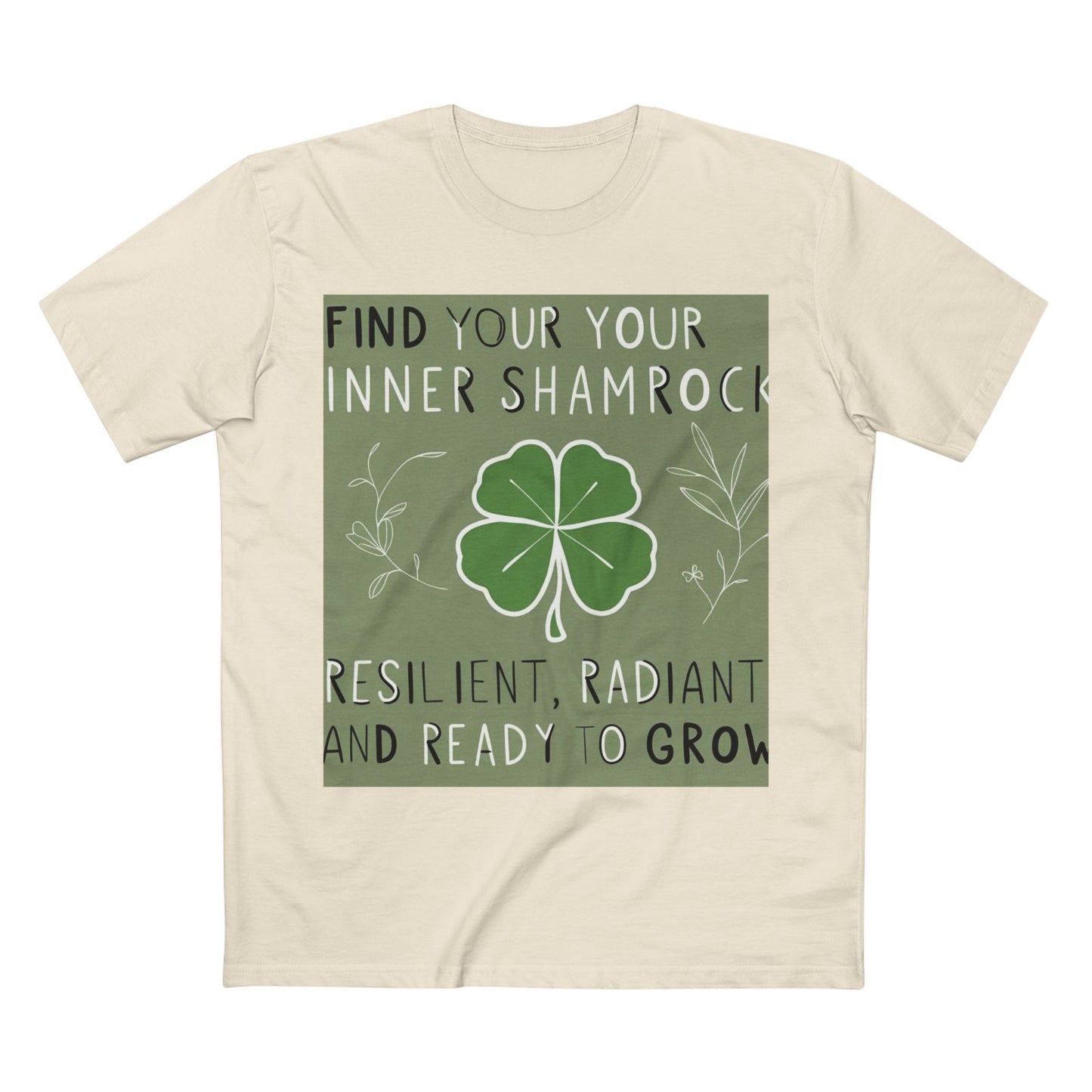 Front Print Design "Find Your Inner Shamrock" T-shirt