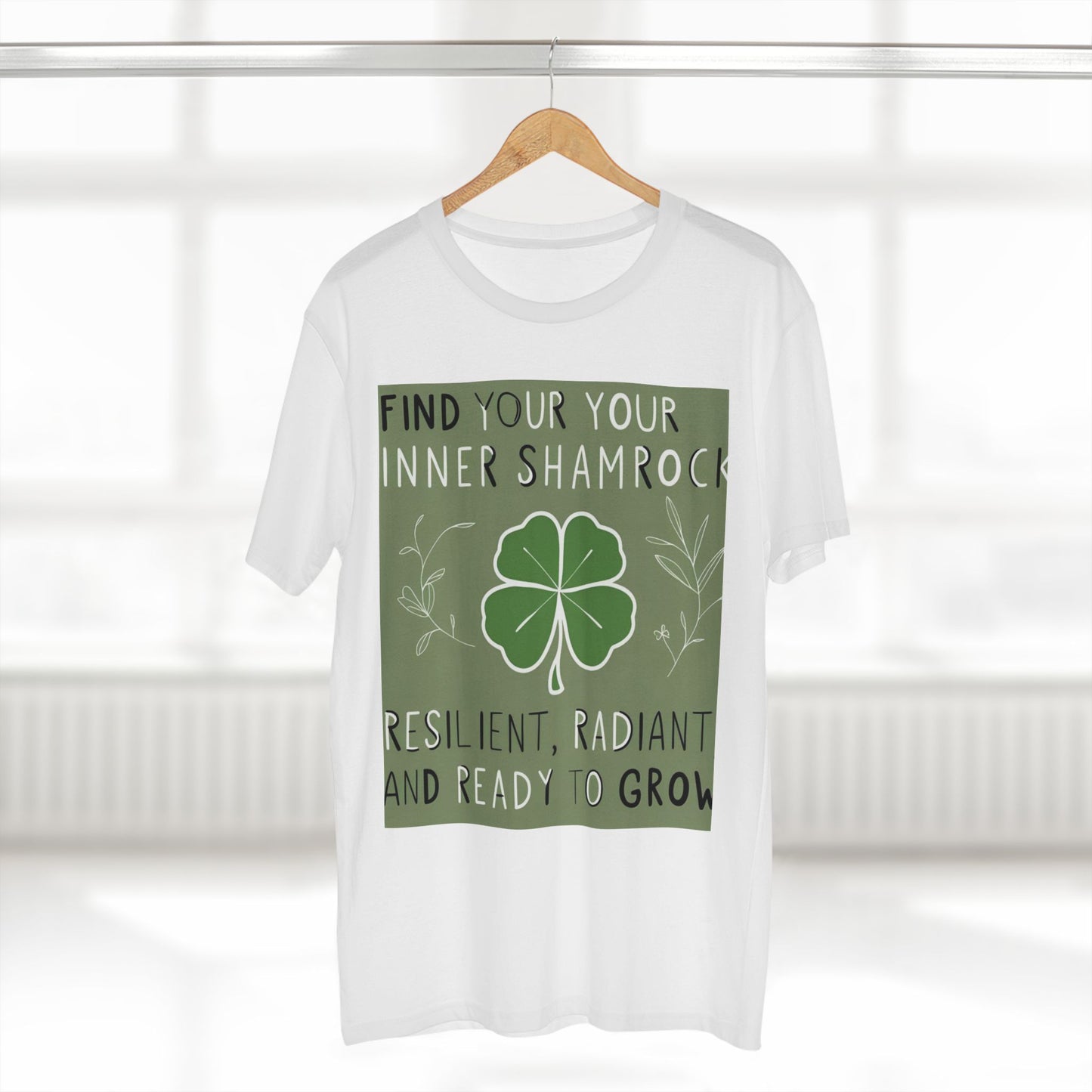 Front Print Design "Find Your Inner Shamrock" T-shirt