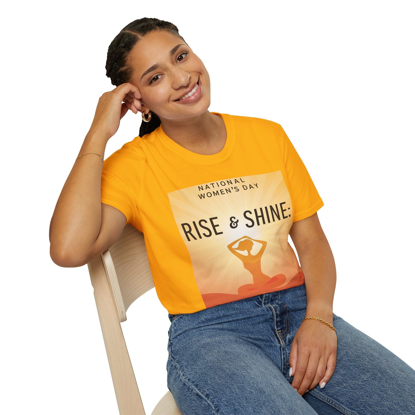 Empowering Women's Day T-Shirt - "Rise & Shine: Your Mind Matters"