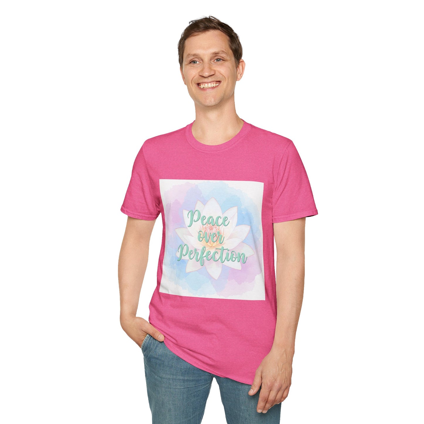 Peace Over Perfection Unisex Softstyle T-Shirt - Inspirational Casual Wear