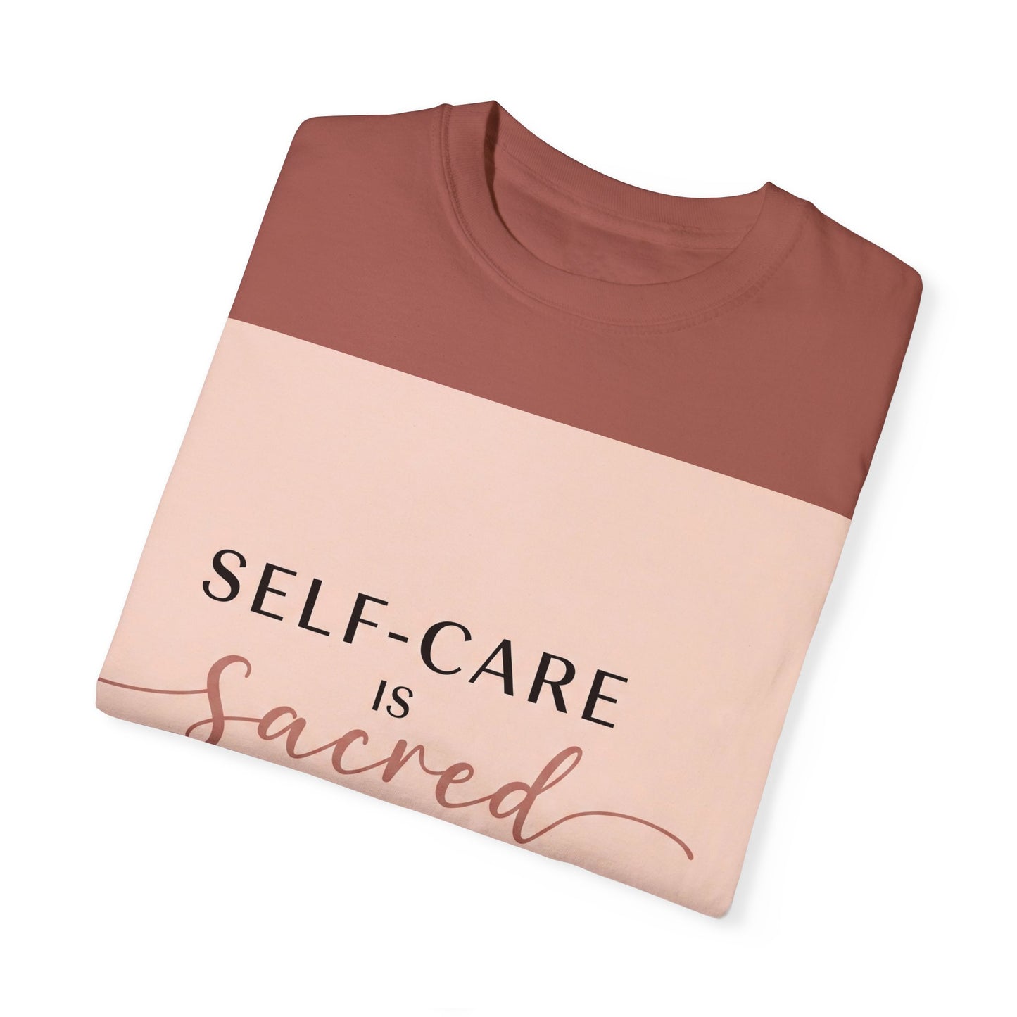 Self-Care သည် Sacred Unisex Garment-Dyed T-Shirt ဖြစ်သည်။