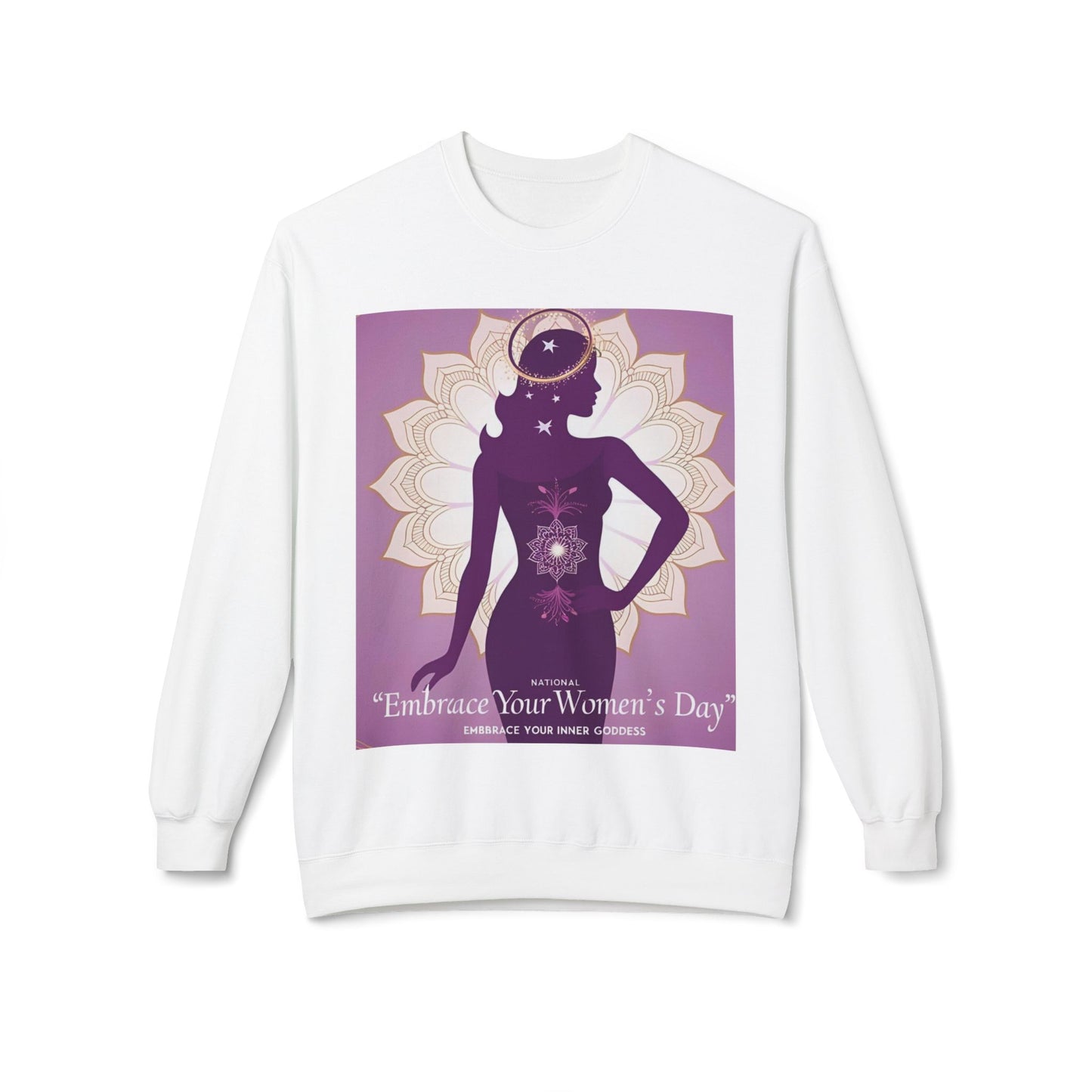 Embrace Your Inner Goddess Crewneck Sweatshirt - Women’s Day Celebration