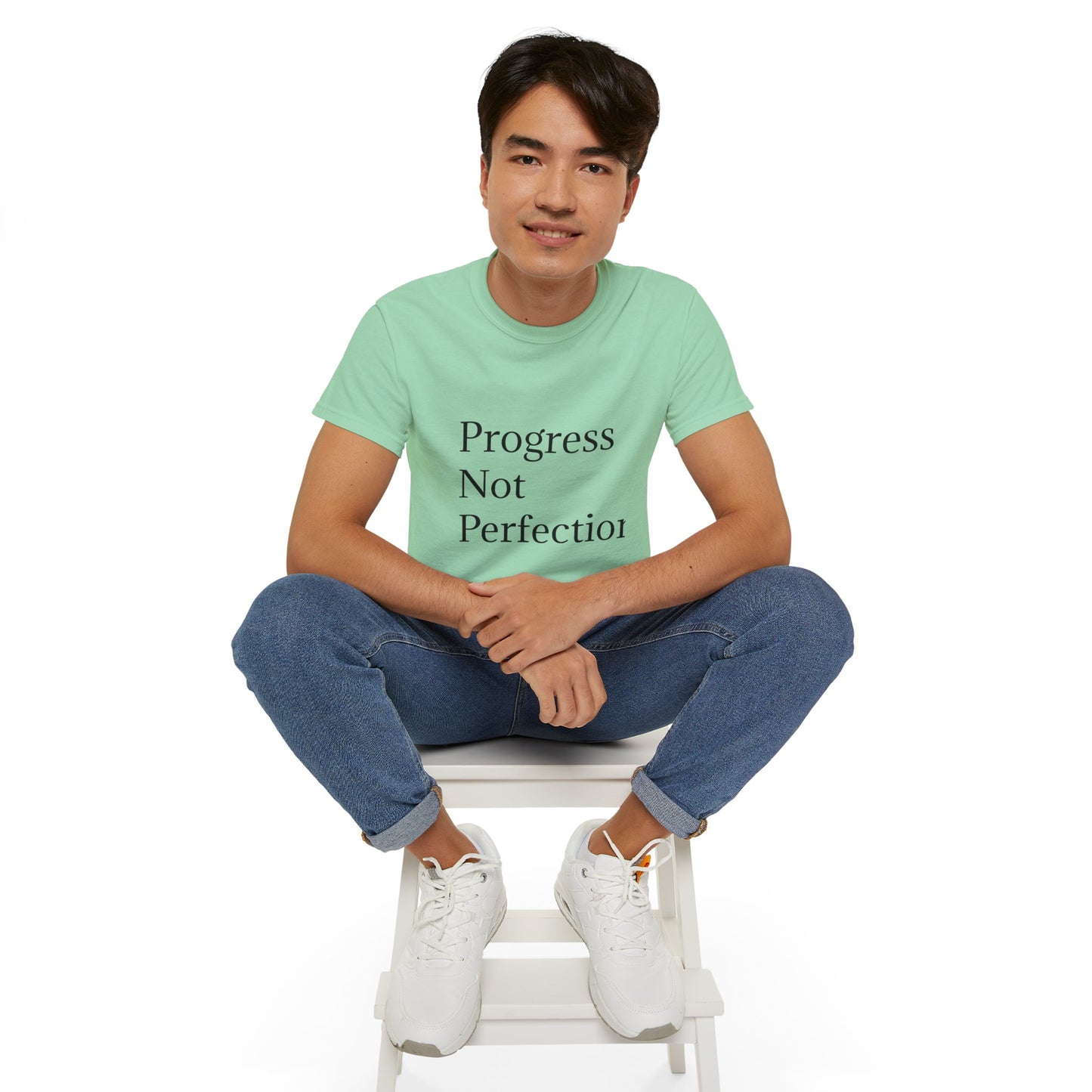 Progress Not Perfection Unisex Ultra Cotton Tee | Motivational T-Shirt for Daily Inspiration